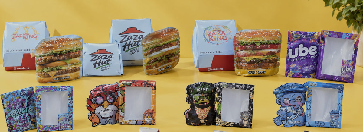 Mylar Bags with Box - 3.5g Combo Packs