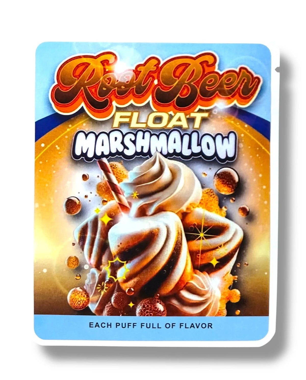 Sprinklez Root Beers Float Marshmallow 3.5G Mylar Bags -With stickers and label - Black Unicorn Hub