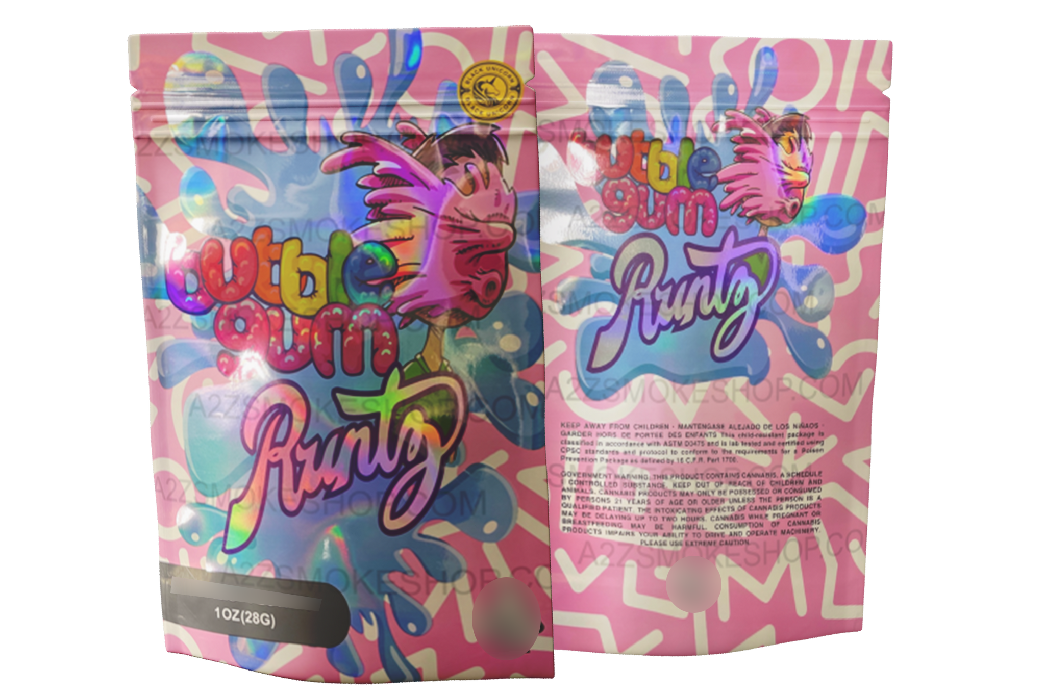 Blackunicorn Bubblegum 1 OZ 28G Mylar Bag