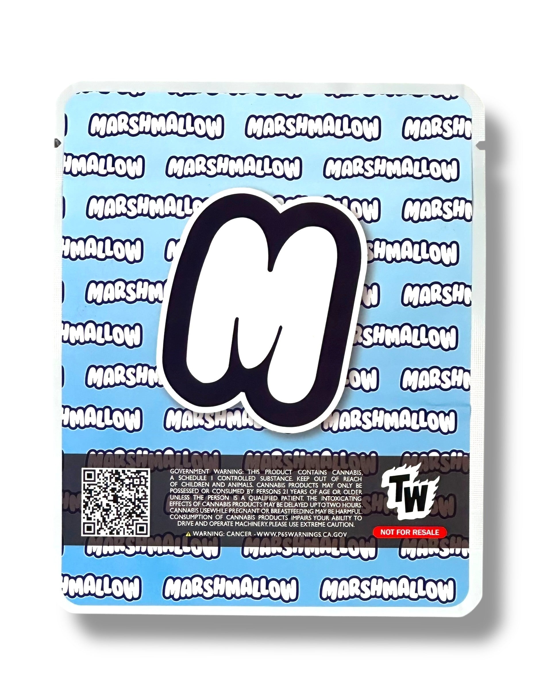 Sprinklez Root Beers Float Marshmallow 3.5G Mylar Bags -With stickers and label