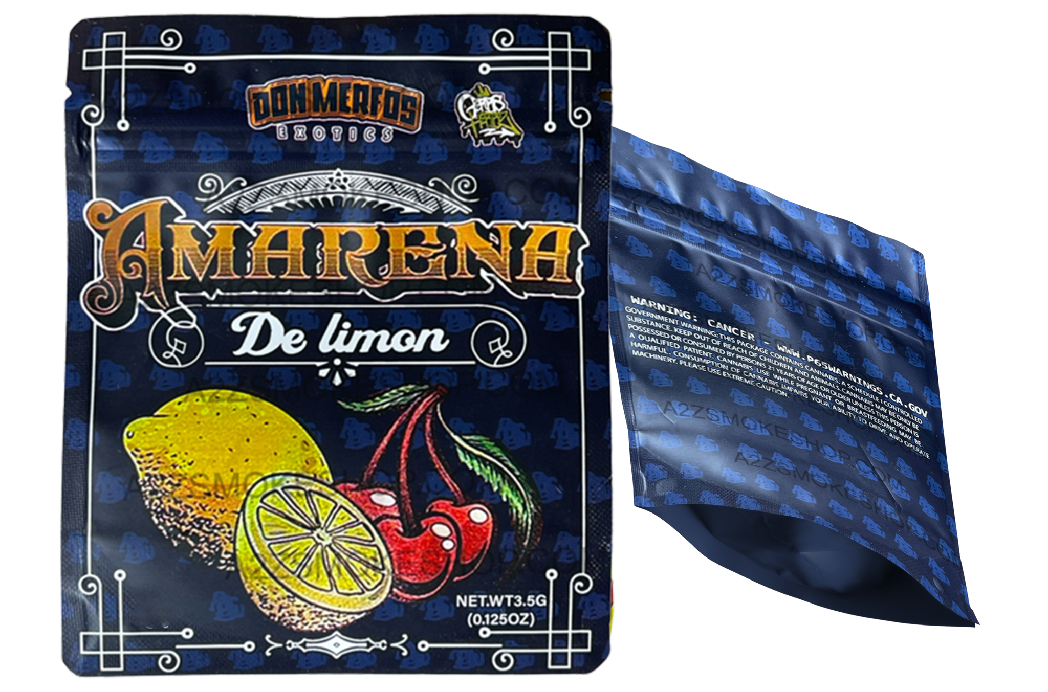 Don Merfos Exotics Amarena De Limon bag 3.5g Mylar bag -Packaging Only -NEW
