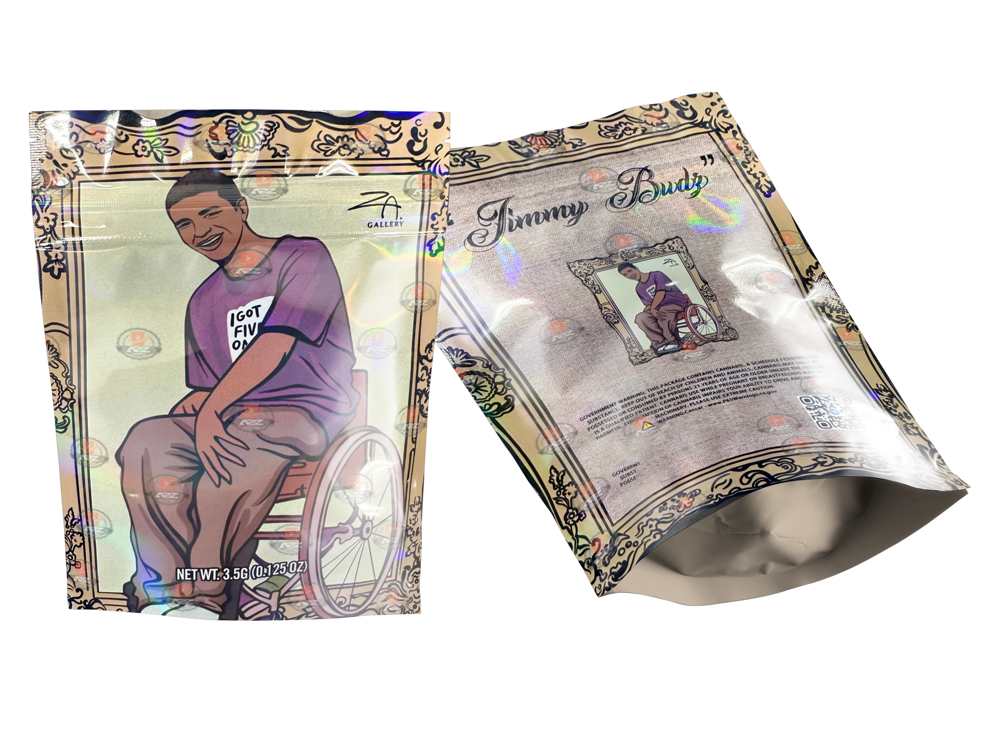 Jimmy Budz Mylar bag 3.5g Packaging Only