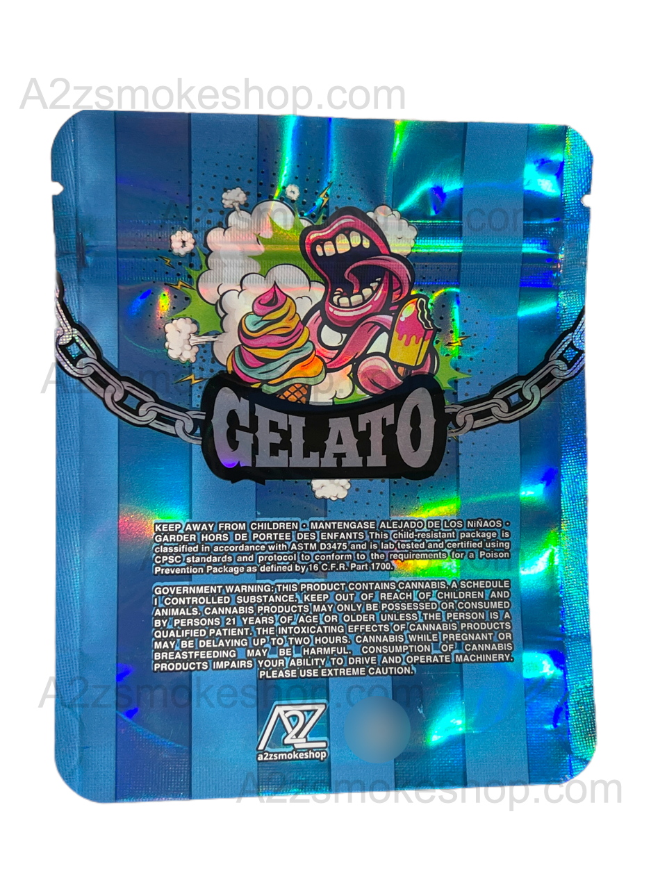 Black Unicorn - Gelato Holographic Mylar bag 3.5g For Flower