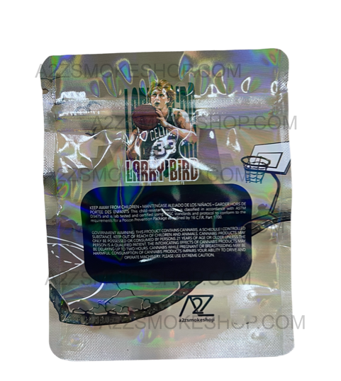 Black Unicorn Larry Bird Holographic Mylar bag 3.5g For Flower