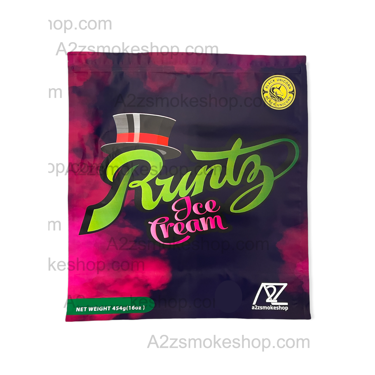 Black Unicorn - Pound Bag (Large)-Ice Cream Mylar bag 1LBS - 16OZ (454g)