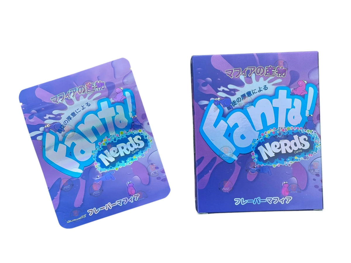 Fanta Candy Mylar Bags with Boxes 3.5g Box Packaging Holographic - Black Unicorn Hub