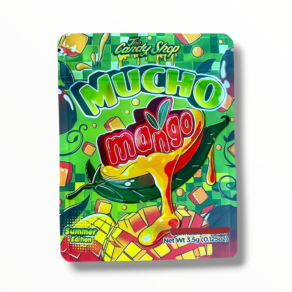 Mucho Mango 3.5g Mylar Bag- Packaging -The Candy Shop