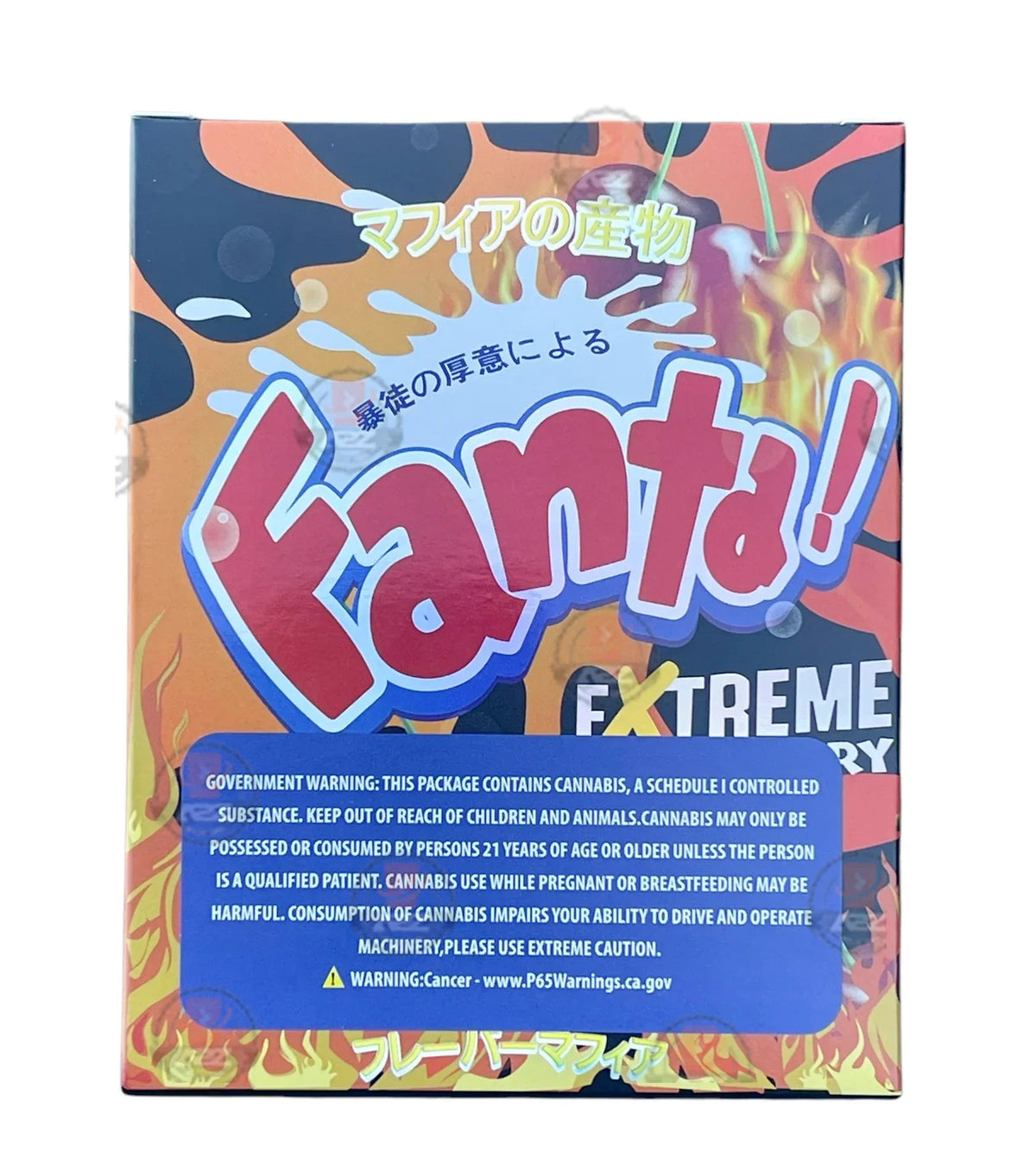 Fanta Extreme Fire Cherry Mylar Bags with Boxes 3.5g Box Packaging Holographic - Black Unicorn Hub