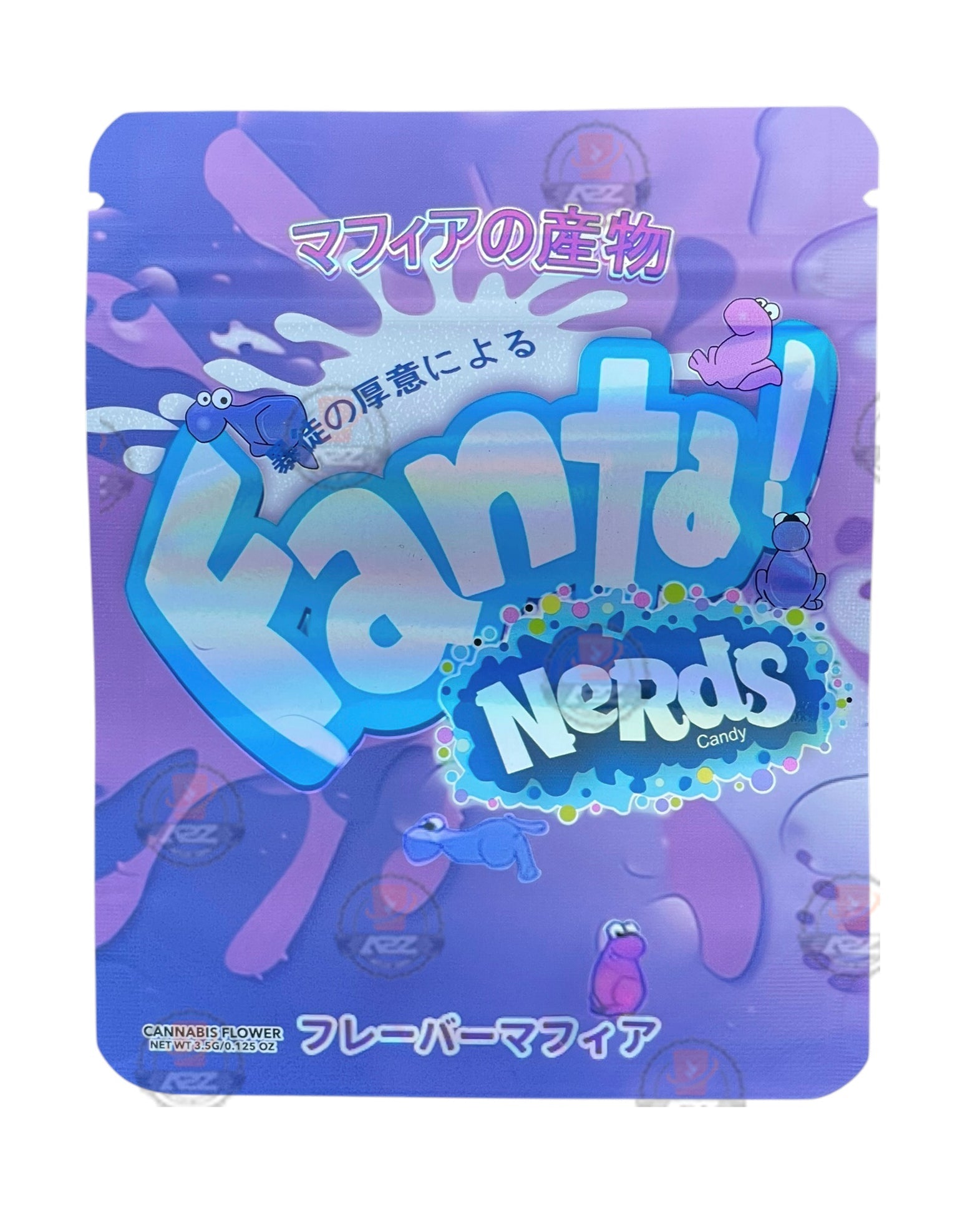 Fanta Candy Mylar Bags with Boxes 3.5g Box Packaging Holographic