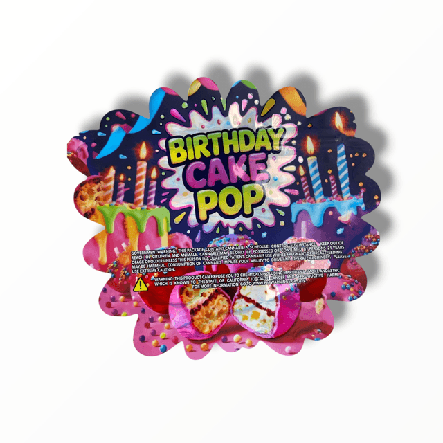 Birthday Cake Pop 3.5g shape bags