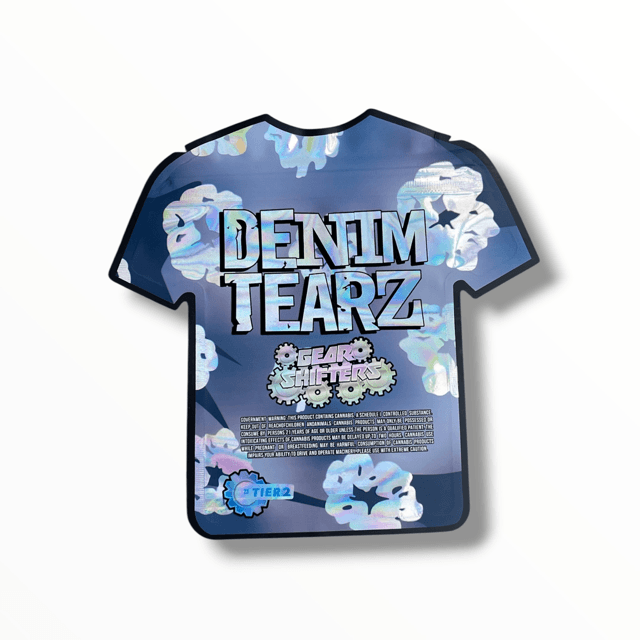 Denim Tearz Gear Shifters T shirt 3.5g shape bags Tier 2 blue