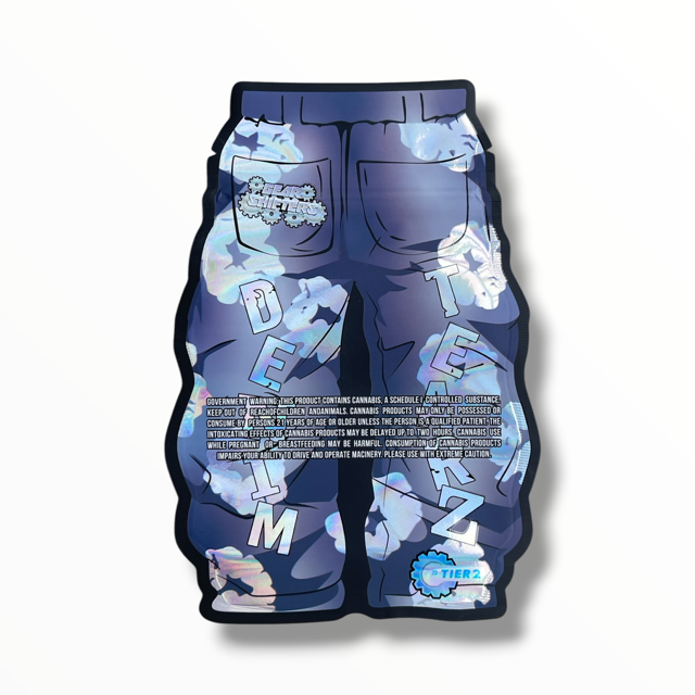 Denim Tearz Gear Shifters pants 3.5g shape bags Tier 2 blue