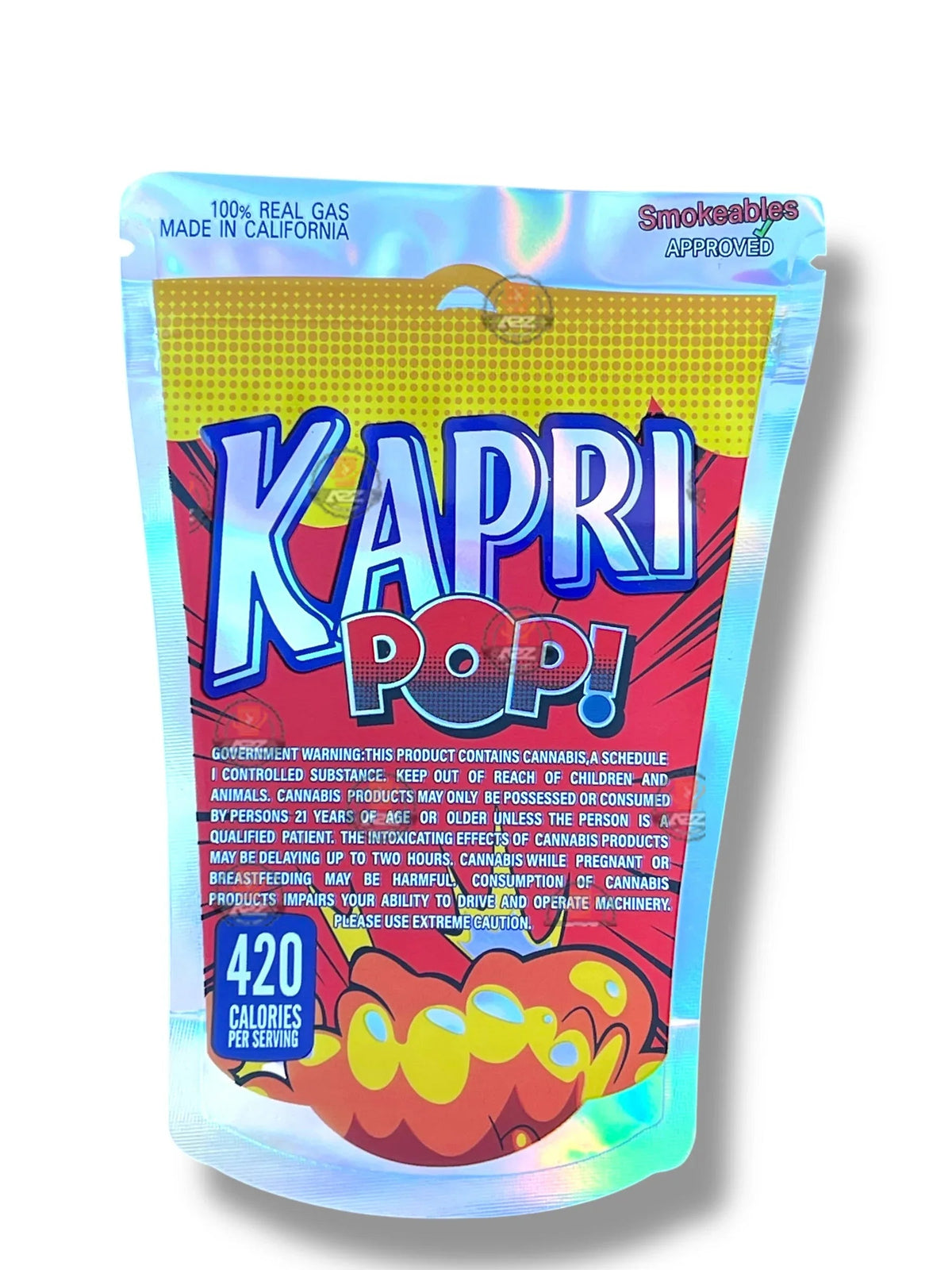 Kapri POP Mylar Bag 3.5g shape bag - Black Unicorn Hub