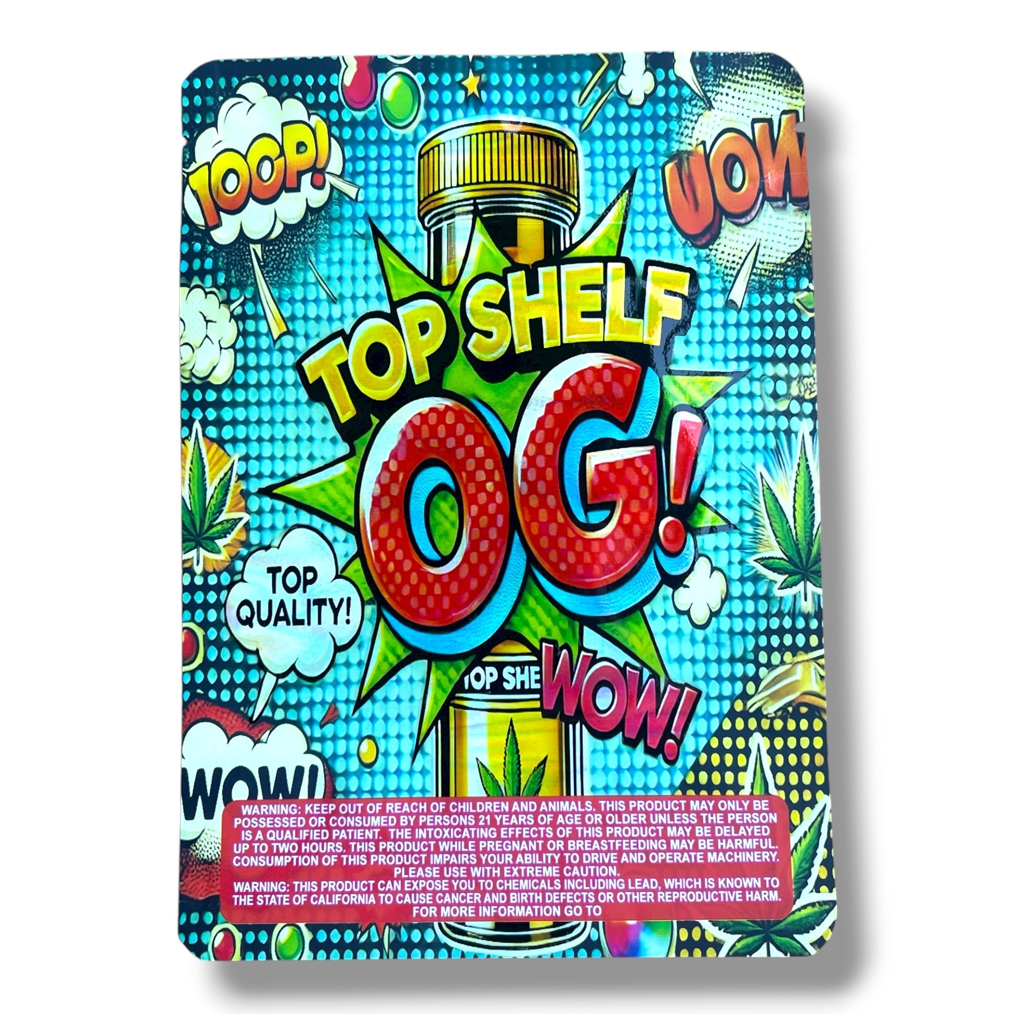 Top Shelf OG 7G to 14G Mylar Bags
