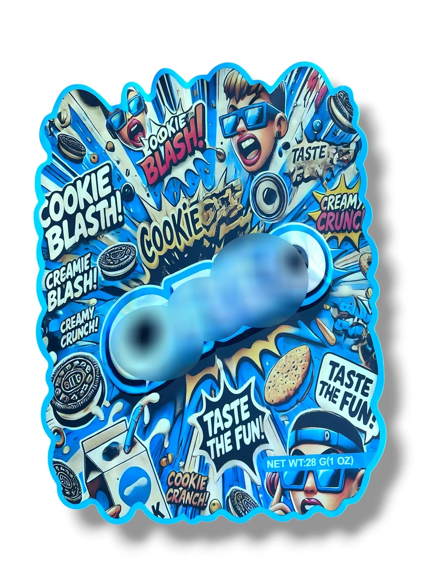 Cookies Blast 1 OZ 28G Mylar empty Mylar bag 1 ounce (50 Count) - Black Unicorn Hub