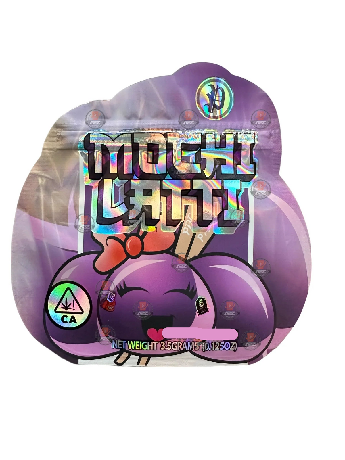 Mochi Latti 3.5 grams Mylar Bag Holographic - Black Unicorn Hub