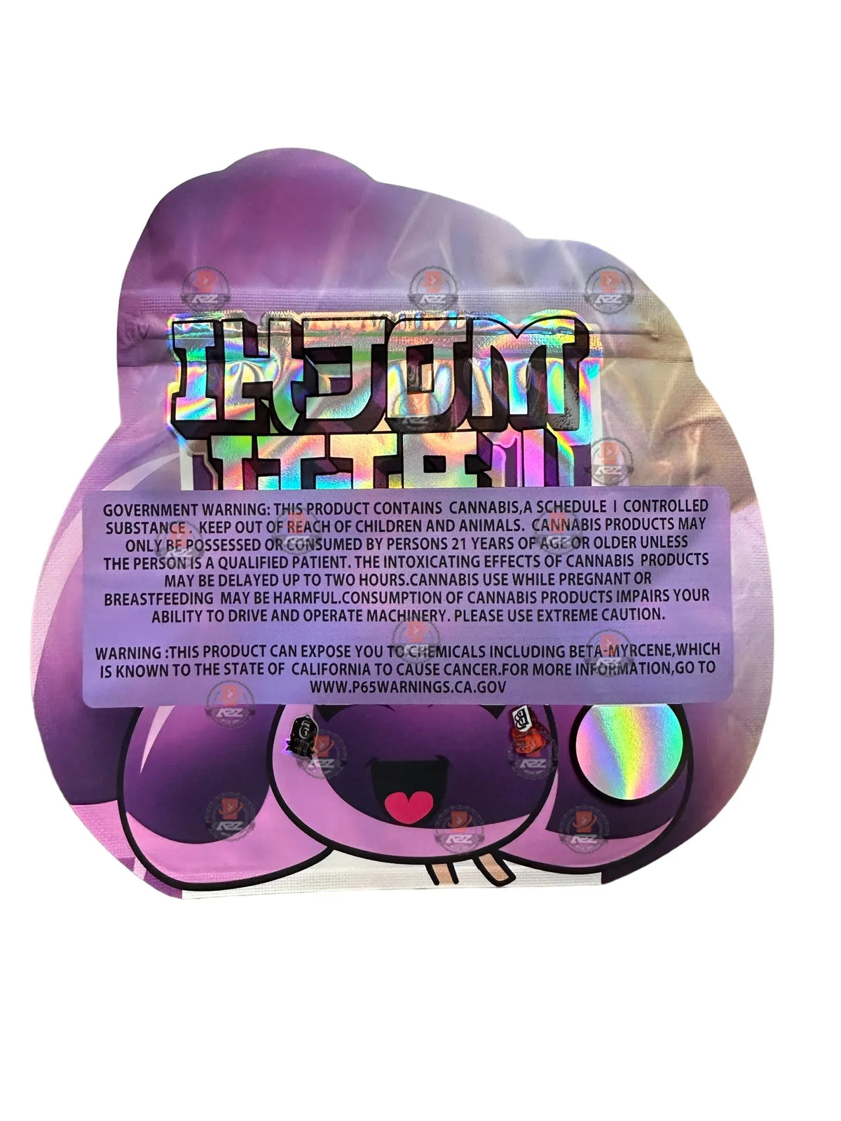 Mochi Latti 3.5 grams Mylar Bag Holographic - Black Unicorn Hub