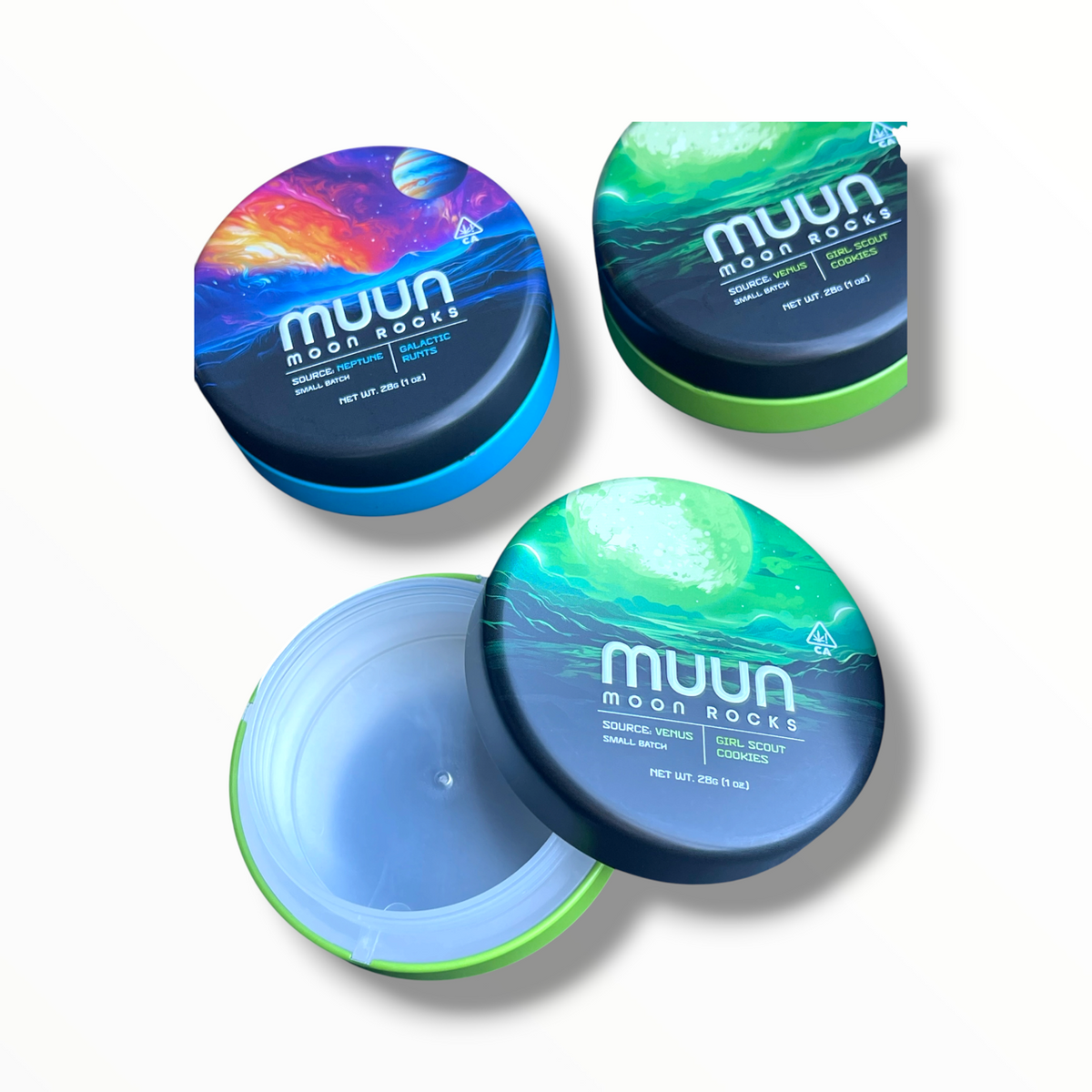 Muun Moon Rocks Min Strain Variety Pack 4 Muun Capsules - 16 Moon Rock Pods - Packaging Only