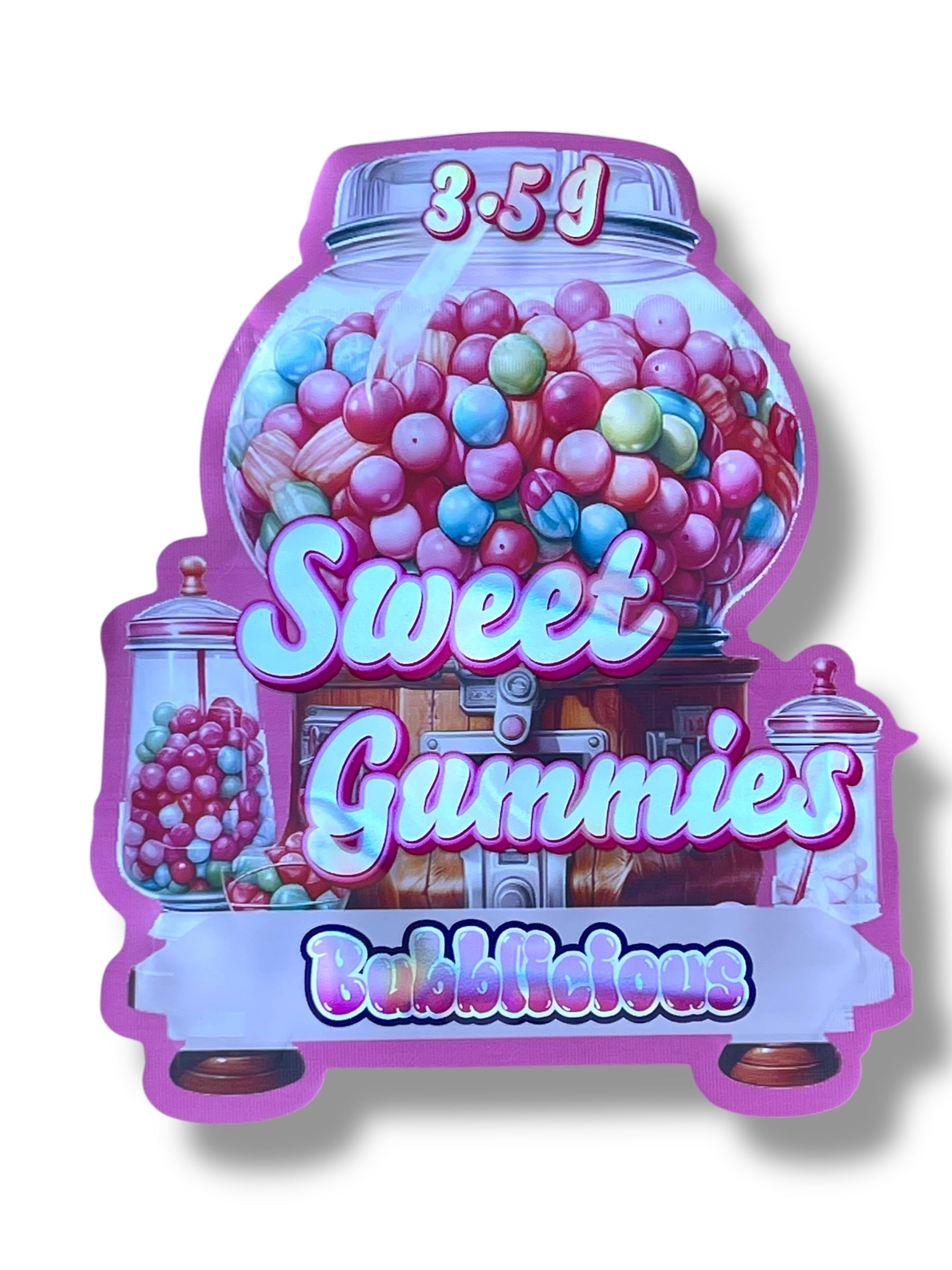 Sweet Gummies Mylar Bag 3.5g shape bag