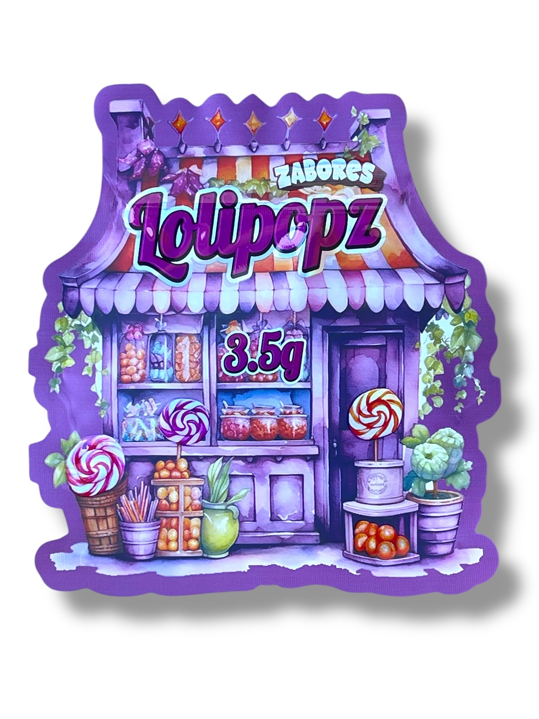 Zabores Lolipopz Mylar Bag 3.5g shape bag
