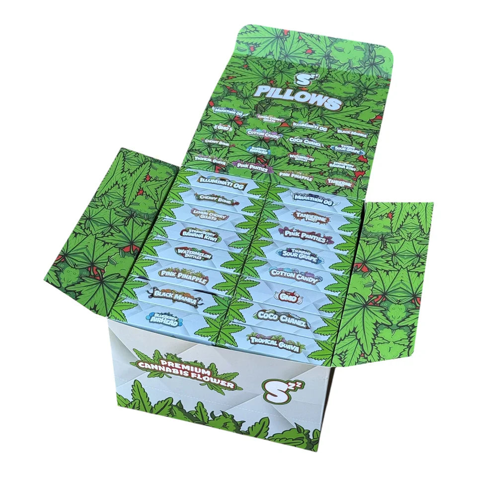 Pillows Assorted Master Box – 16 Boxes with Matching Mylar Bags