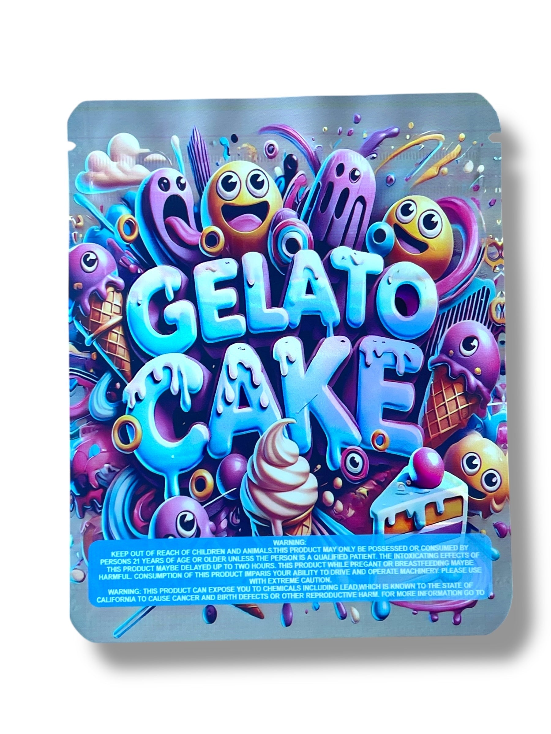 Gelato Cake 3.5g Mylar Bag- Packaging Only