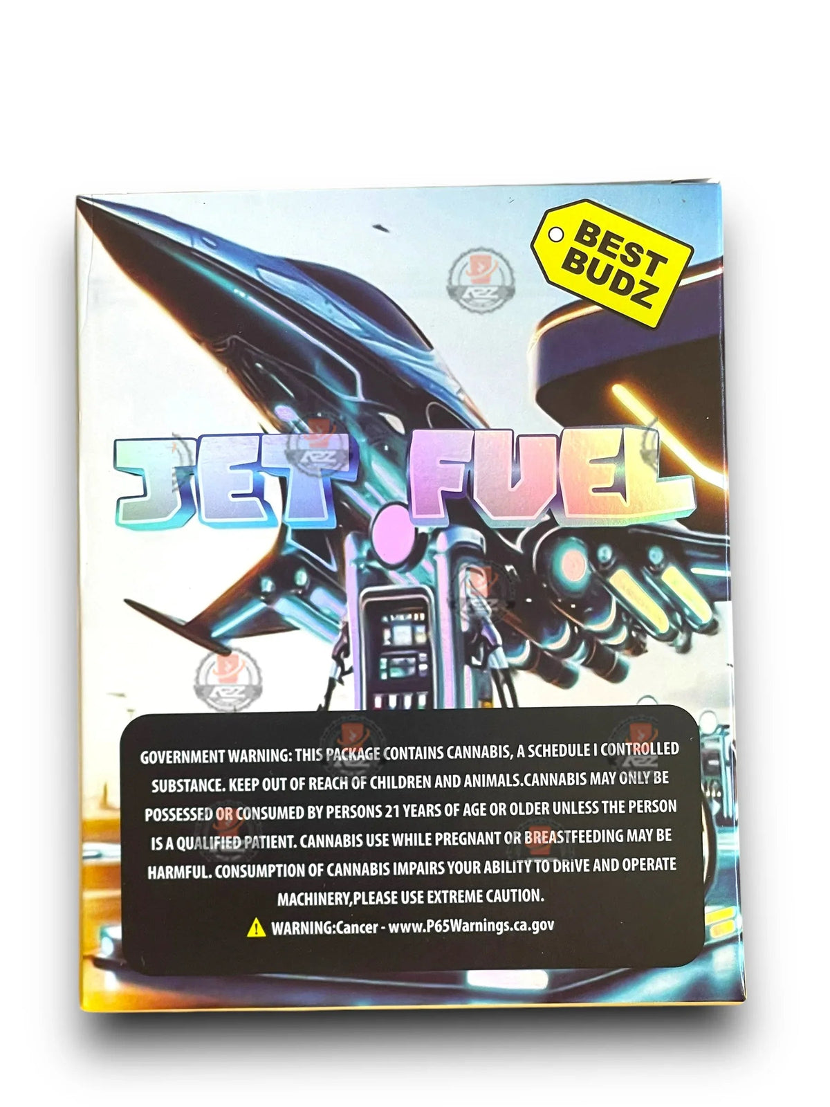 Best Budz Jet Fuel Mylar Bags with Boxes 3.5g Box Packaging Holographic - Black Unicorn Hub