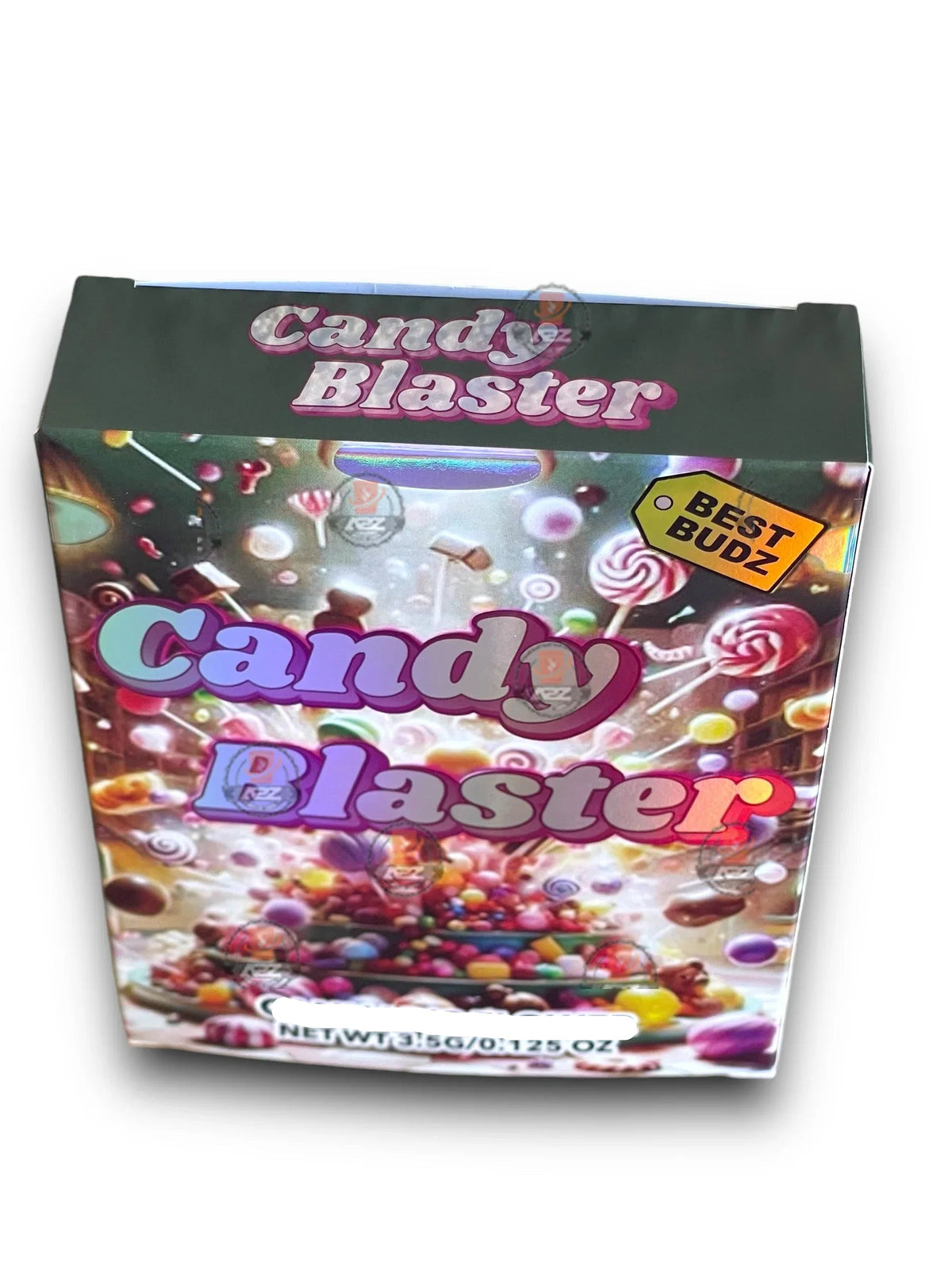 Best Budz Candy Blaster Mylar Bags with Boxes 3.5g Box Packaging Holographic - Black Unicorn Hub