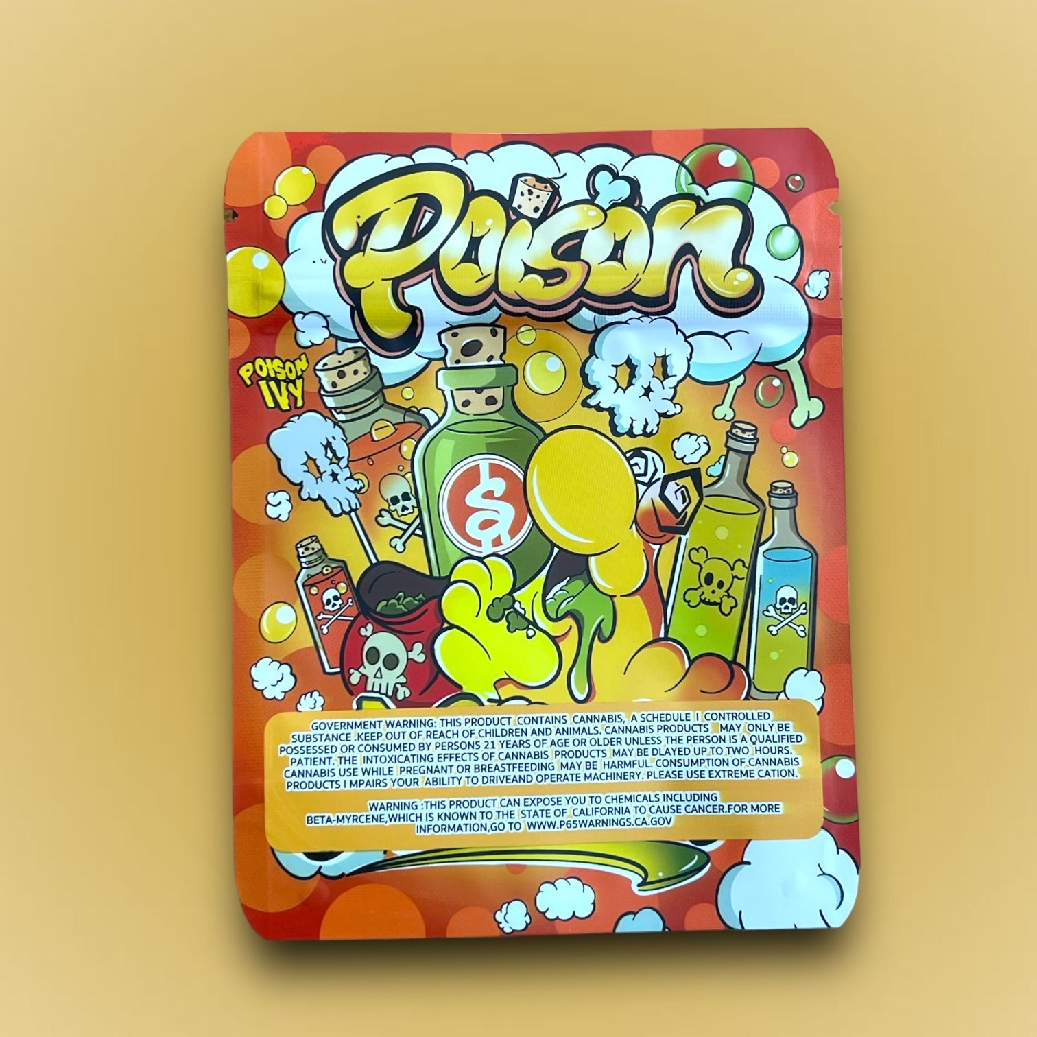 Poison 3.5g Mylar Bags Packaging Only