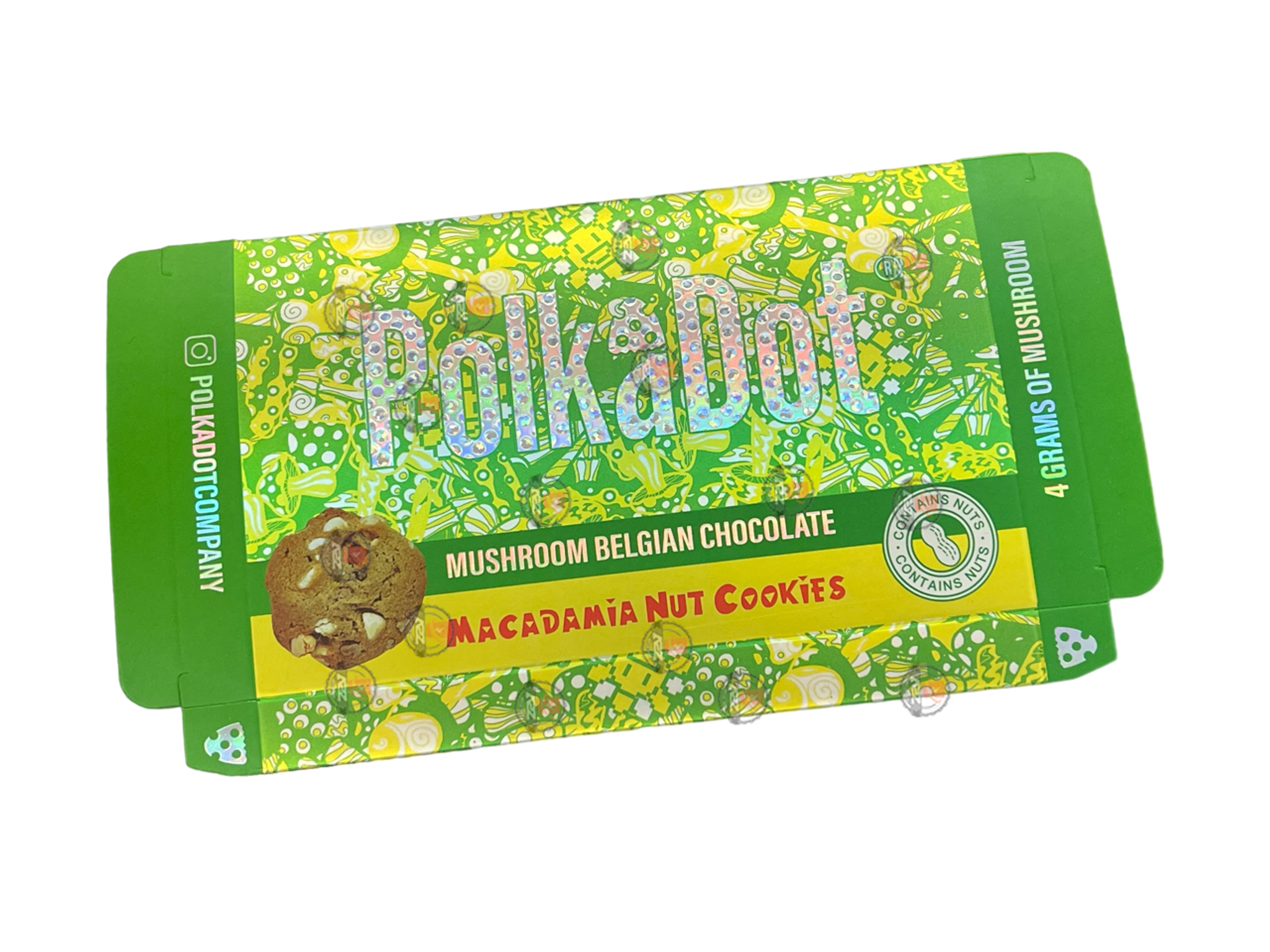 Polkadot Chocolate Packaging Macadamia Nut Cookies