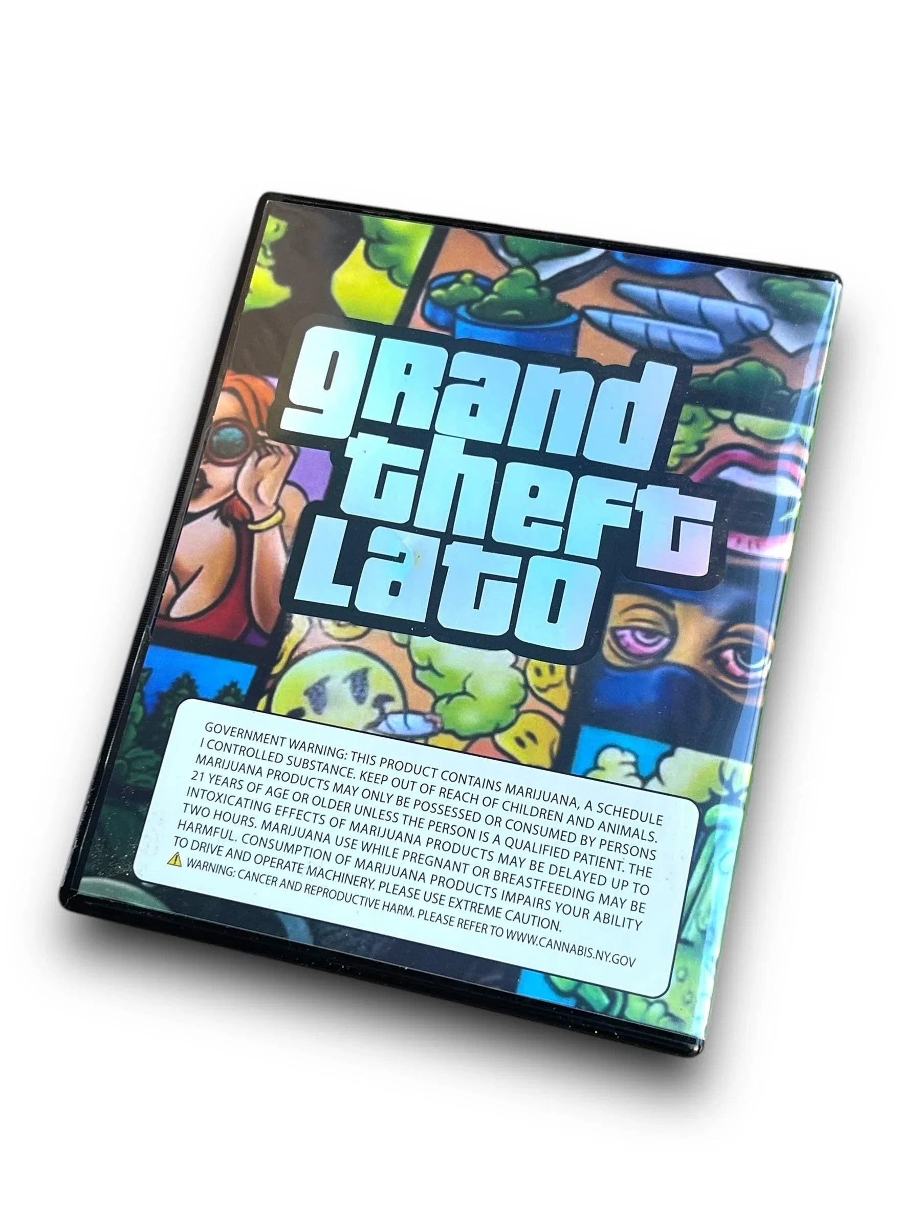 Play Station 2 Grand Theft Lato CD Cases with Mylar bags 3.5g - Black Unicorn Hub