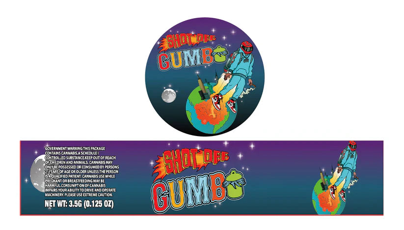 Glass Jar Stickers 3.5g Holographic stickers only