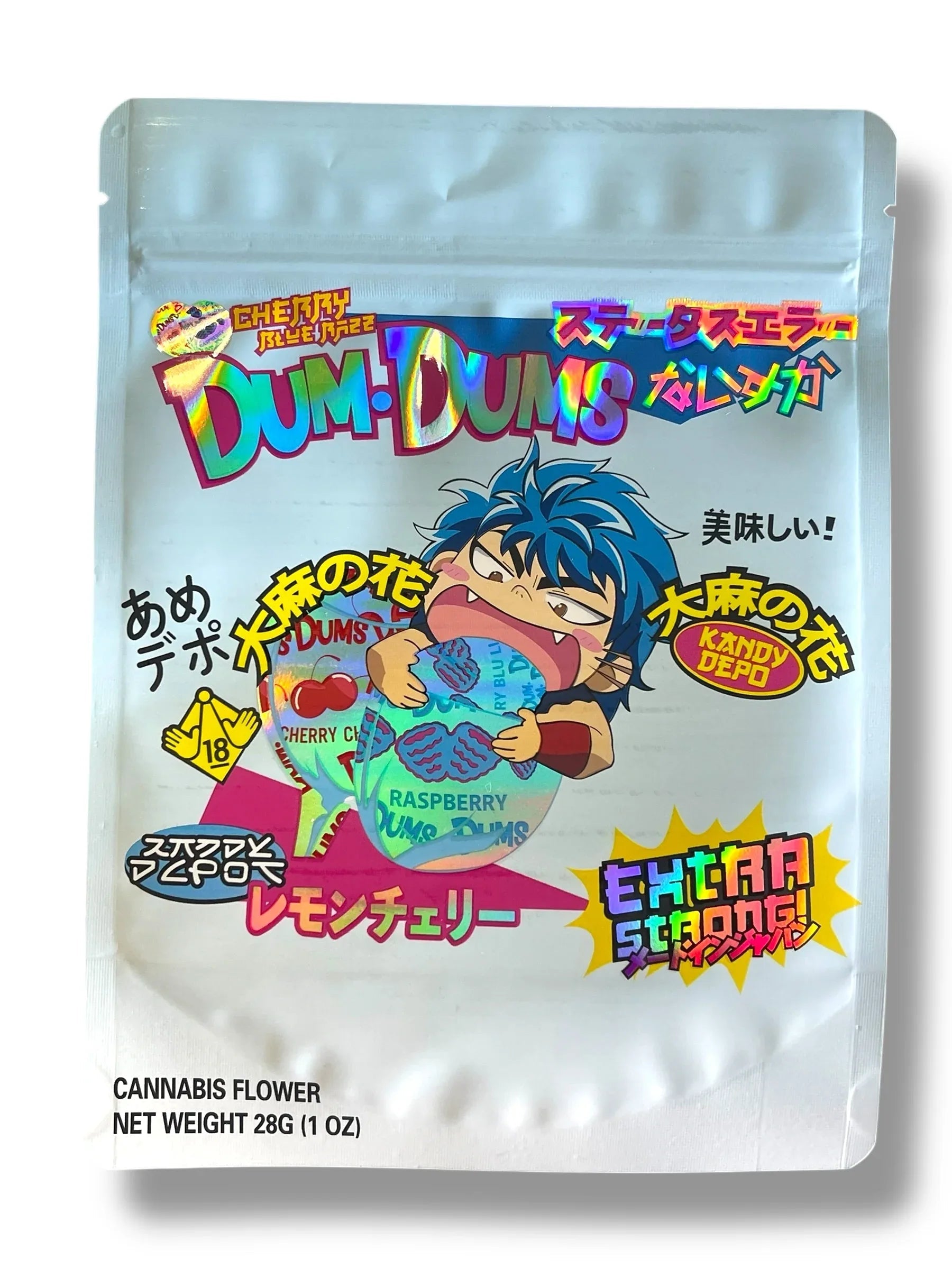 Kandy Depo Dum Dums 1 OZ 28G empty Mylar bag 1 ounce (50 Count)) - Black Unicorn Hub