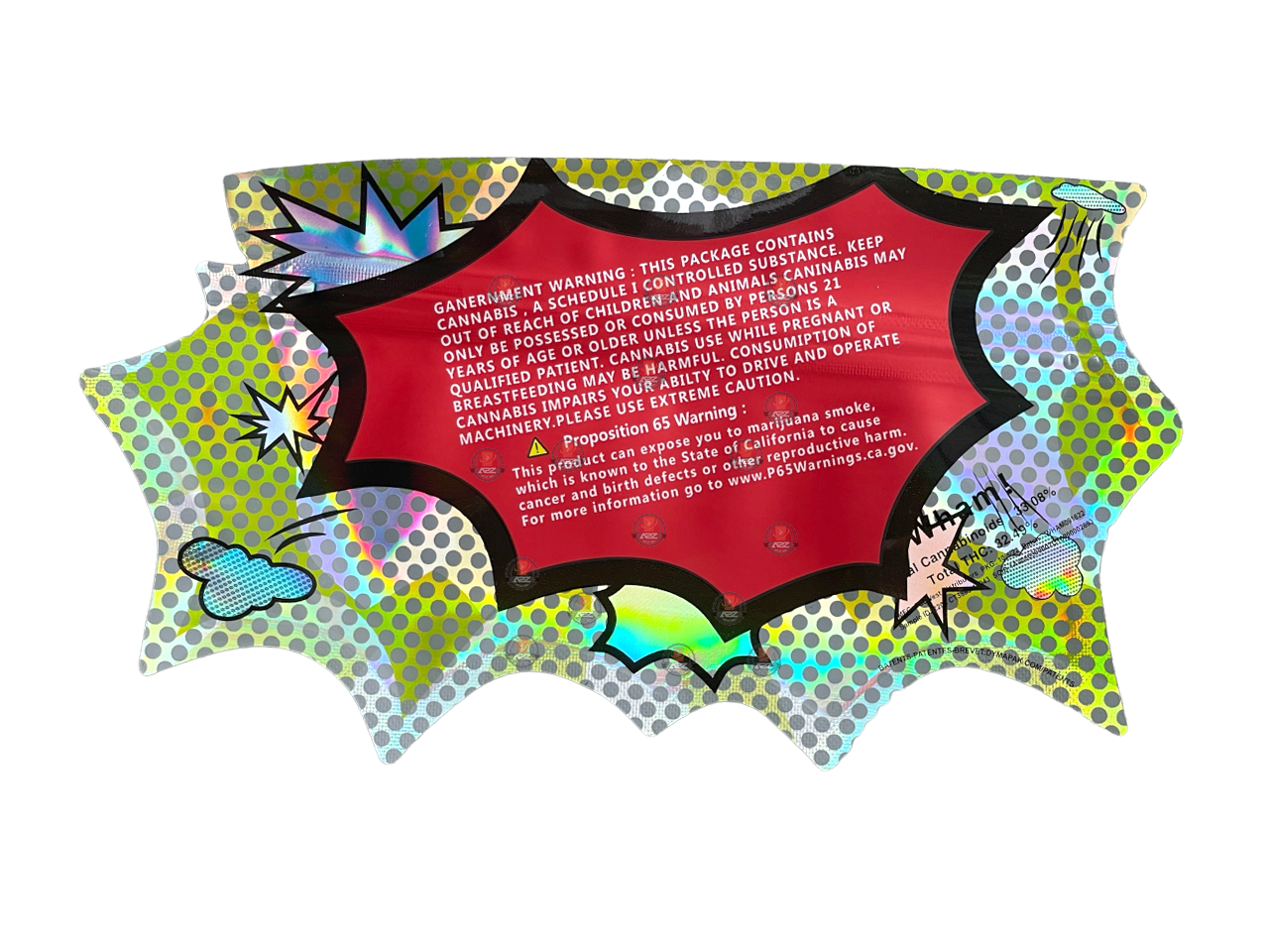 Lil Baby WHAM Pack - Cut Out Mylar Bags 3.5g Die Cut Holographic