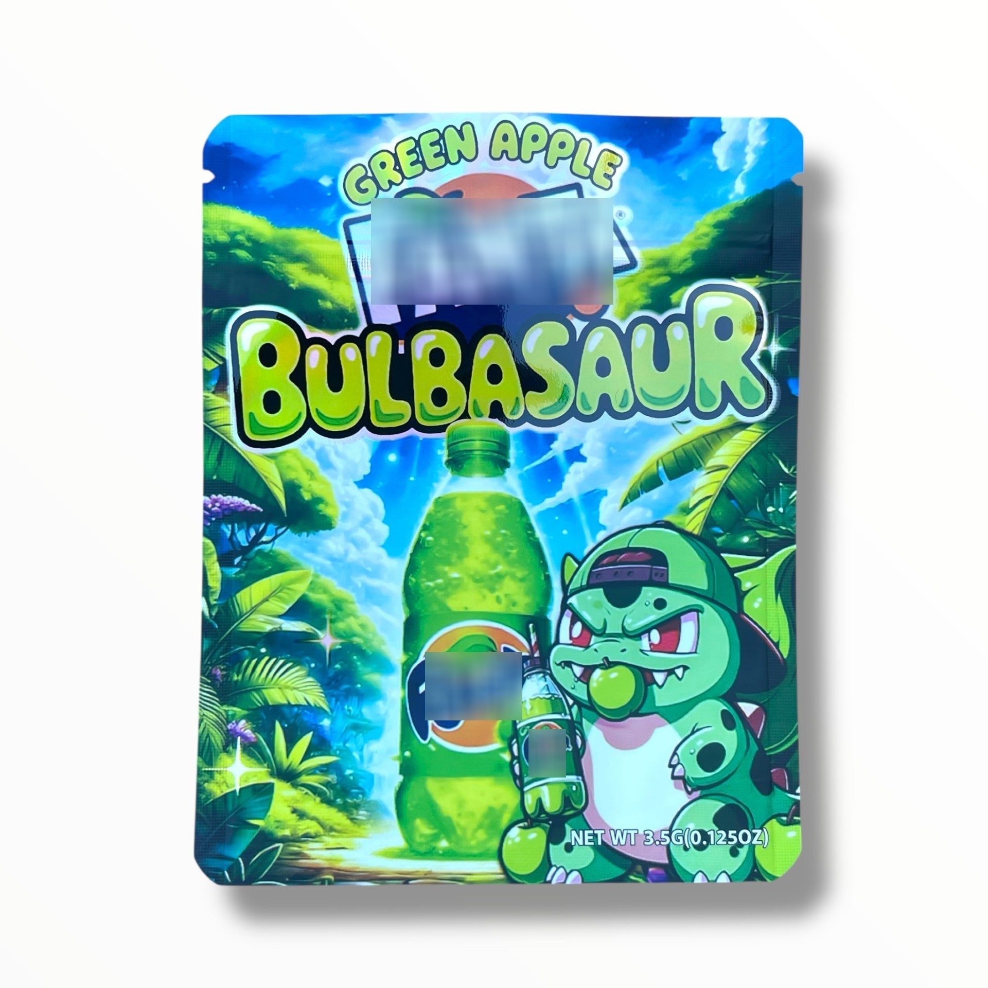 Green Apple Bulbasaur 3.5g Mylar Bag- Packaging Only Flavor Co