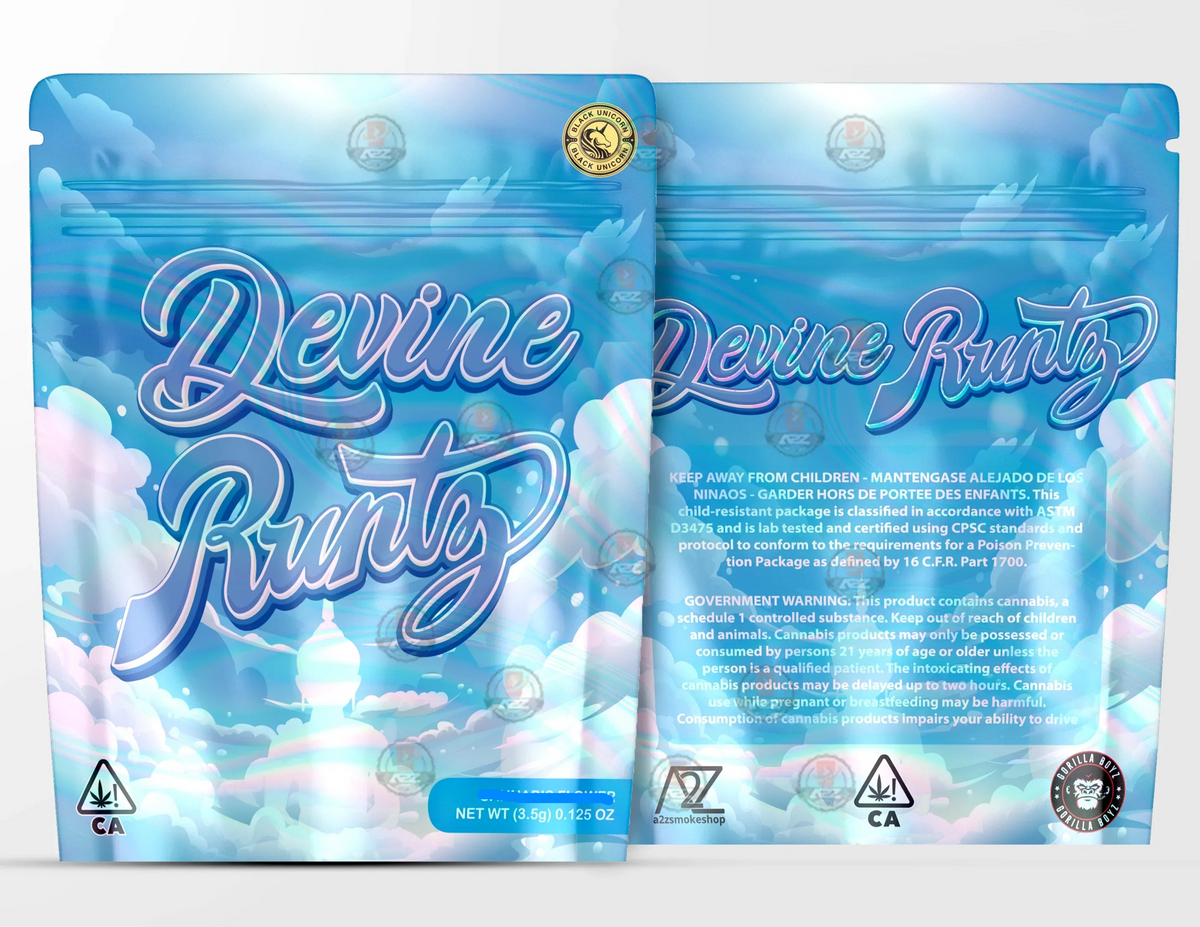 Devine Holographic Mylar bag 3.5g - Black Unicorn - Packaging only - Black Unicorn Hub
