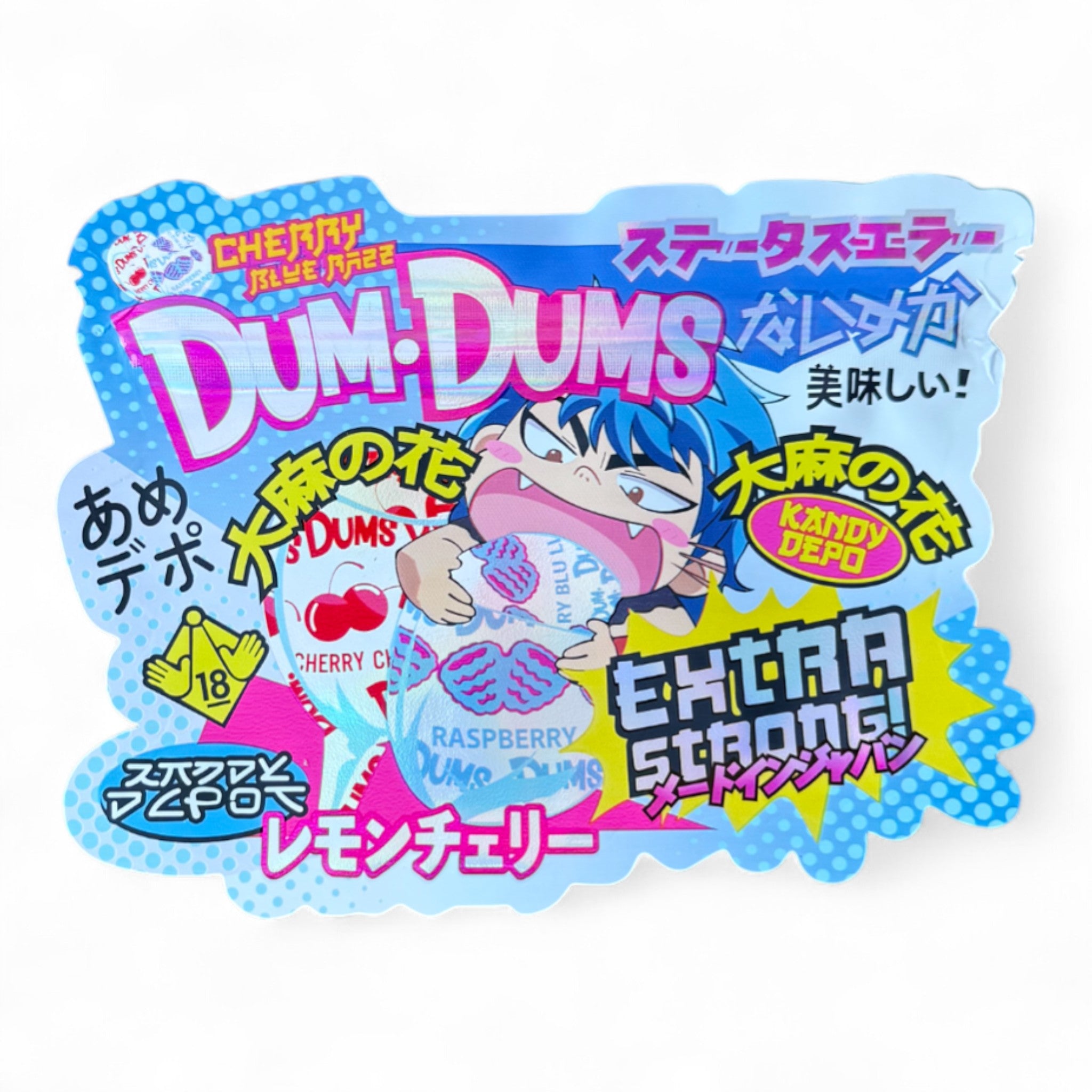 Dum Dums Extra Strong Mylar Bags with Boxes 3.5g Box Packaging Kandy Depo