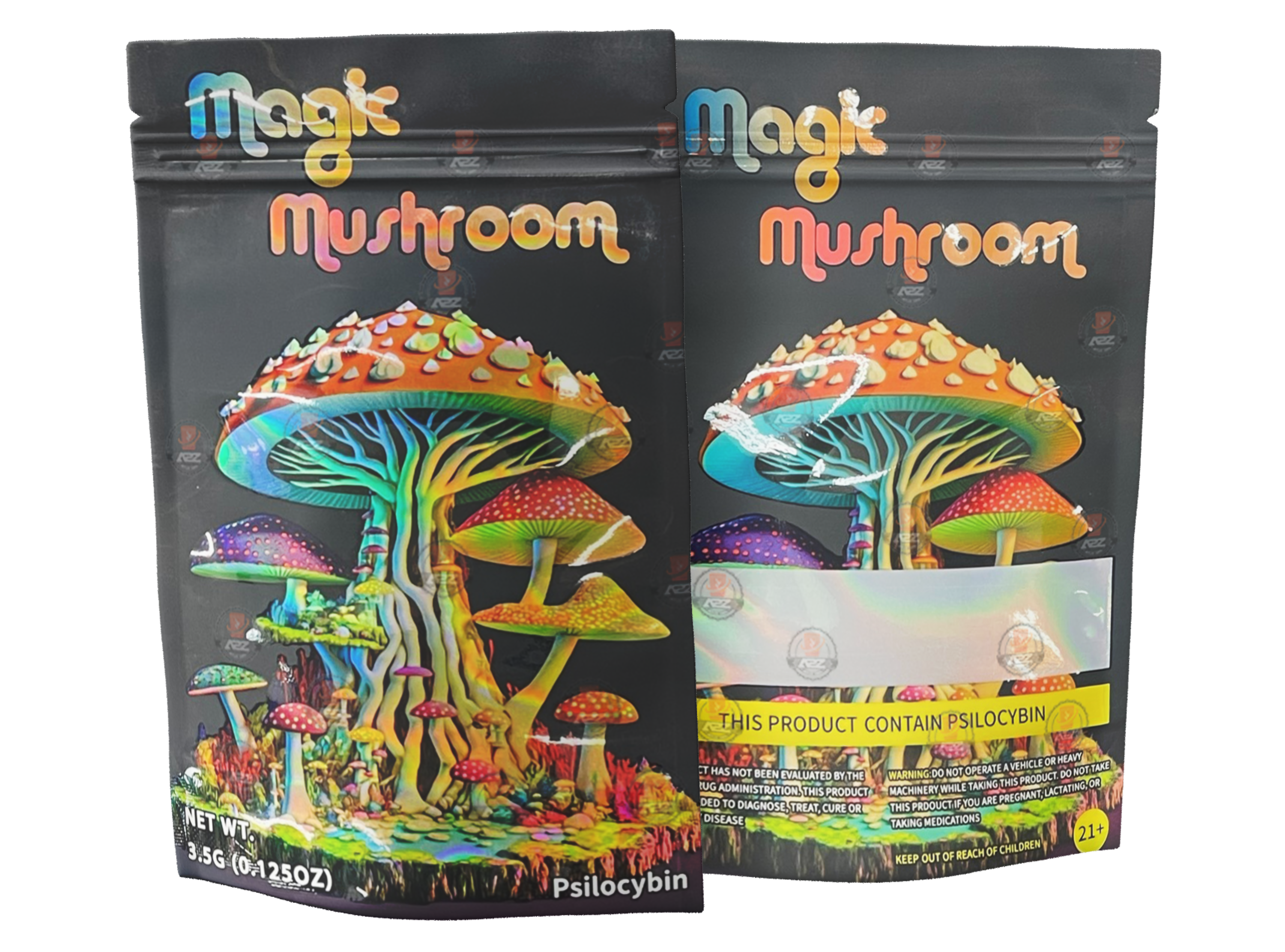 Magic Mushroom Mylar bags Empty Packaging #4