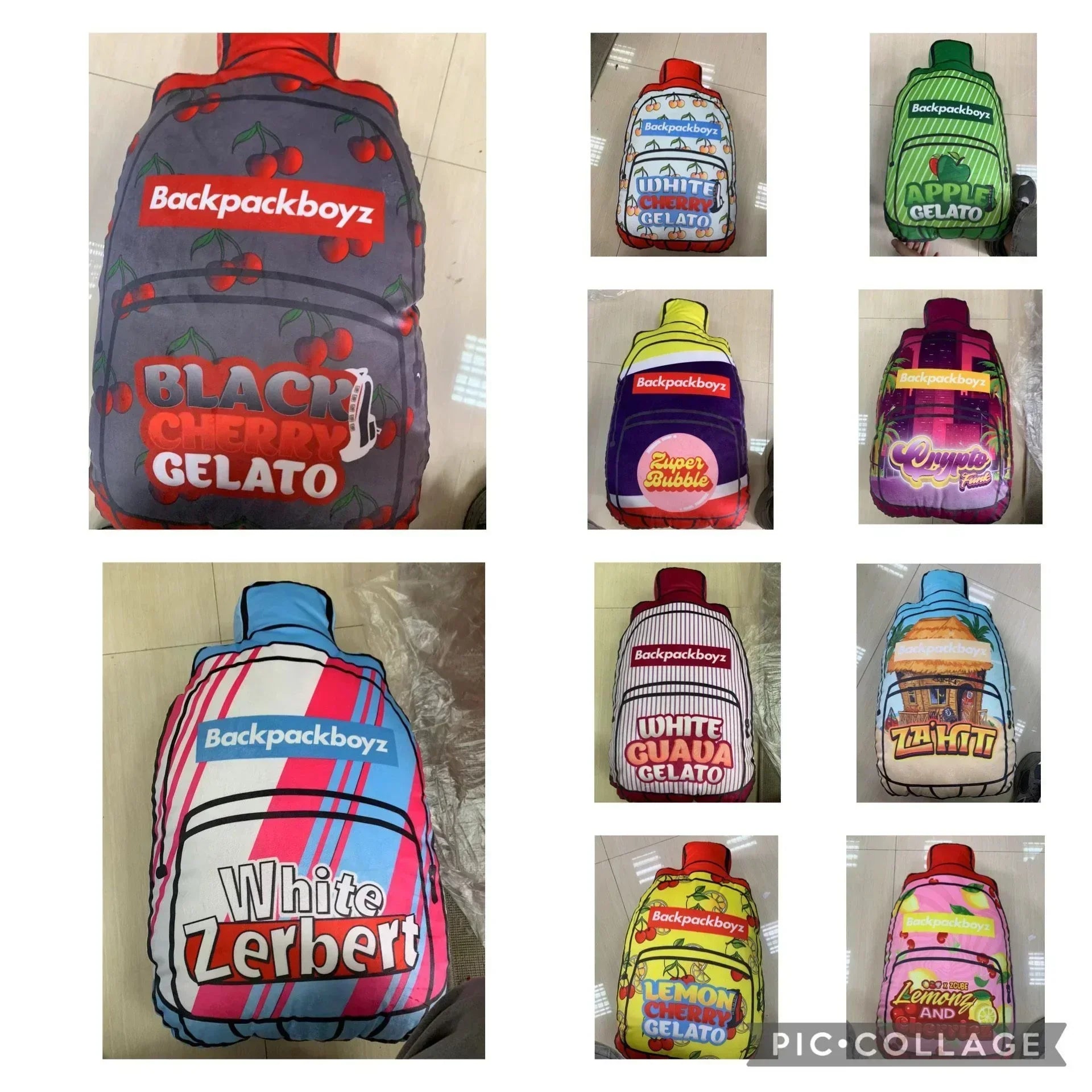 BACKPACK BOYZ VAPE SHAPE PILLOWS - Black Unicorn Hub