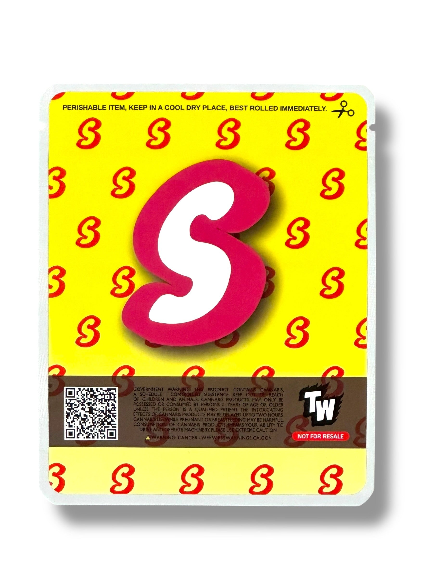 Sprinklez Sugar Babies 3.5G Mylar Bags -With stickers and label