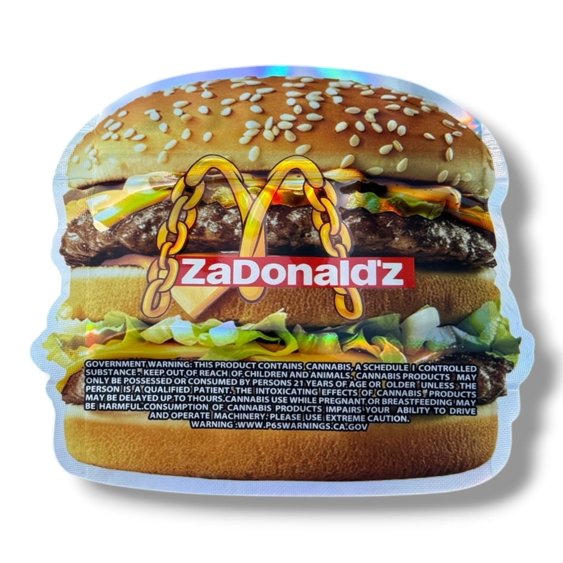 ZaDonaldz Big Smack Mylar Bags with Boxes 3.5g Box Packaging