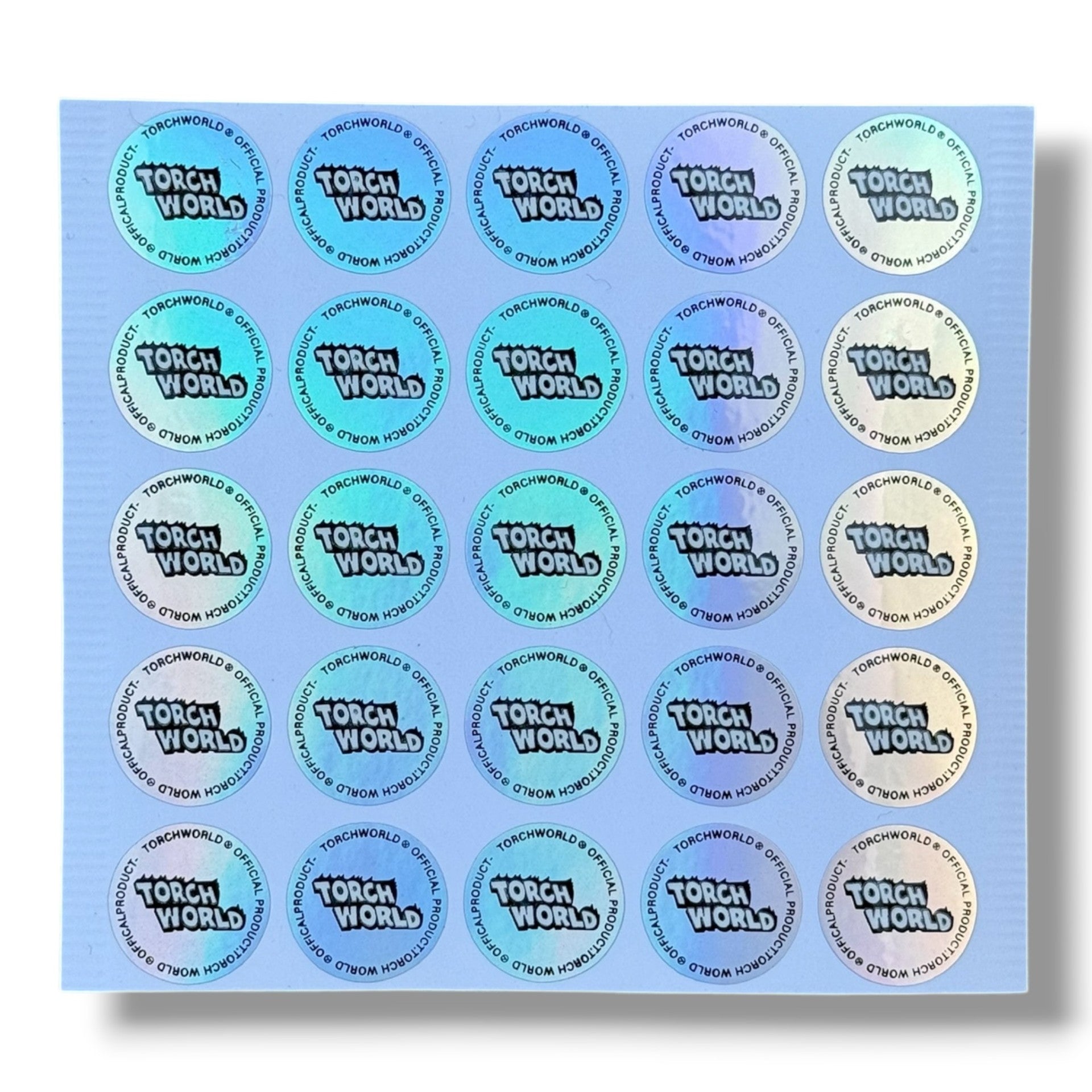 Torch World Final Notice 3.5G Mylar sticker Bags -With stickers and label