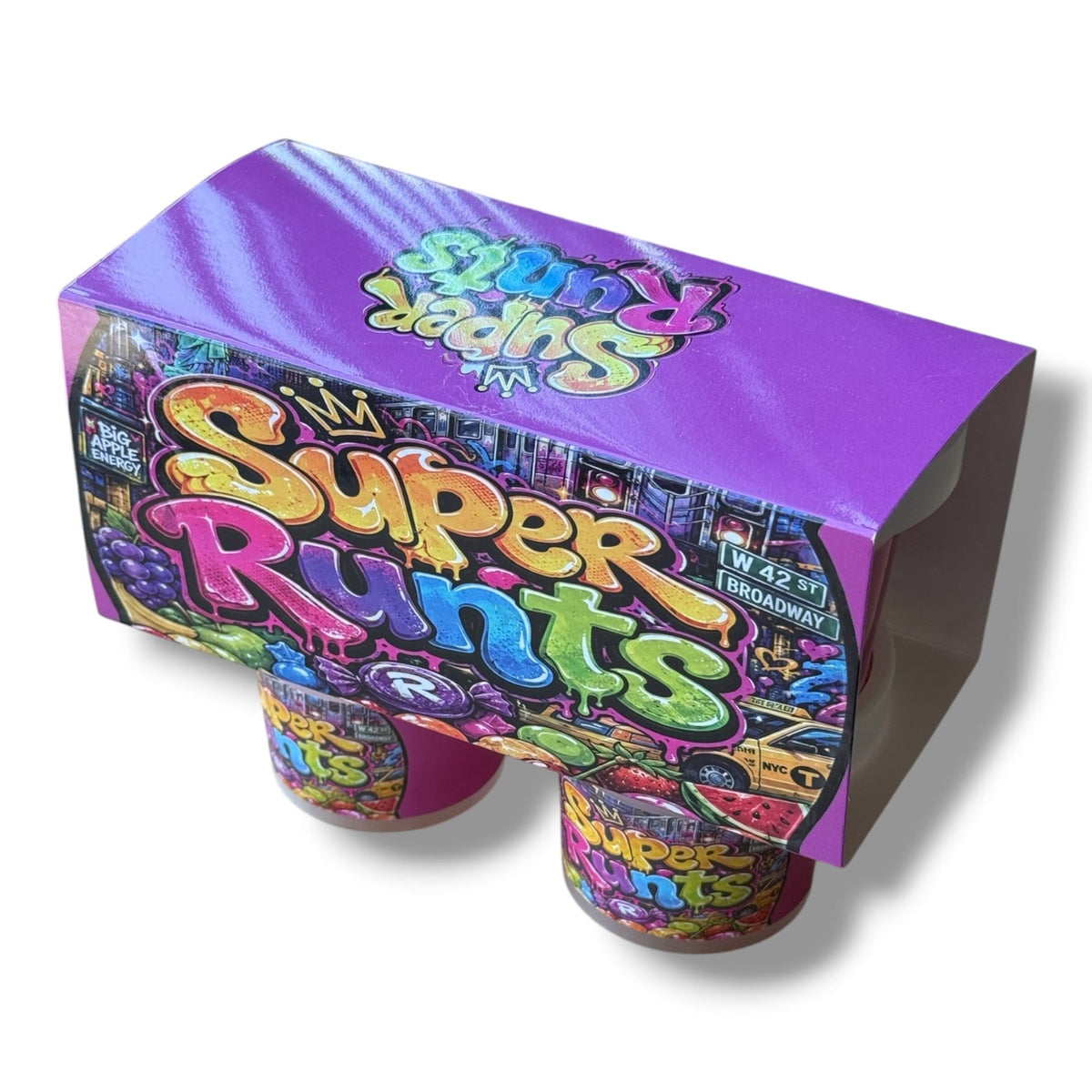 Super Runts Ice Cream Style 3.5G Plastic Jars with Display Boxes – Packaging Only