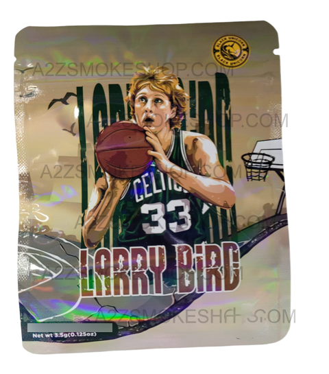 Black Unicorn Larry Bird Holographic Mylar bag 3.5g  For Flower