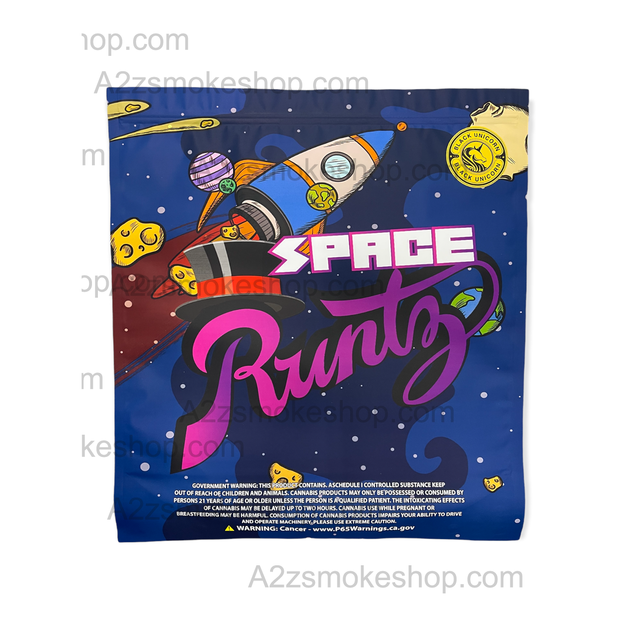 Black Unicorn - Pound Bag (Large)- Space Runtz Mylar bag 1LBS - 16OZ (454g)