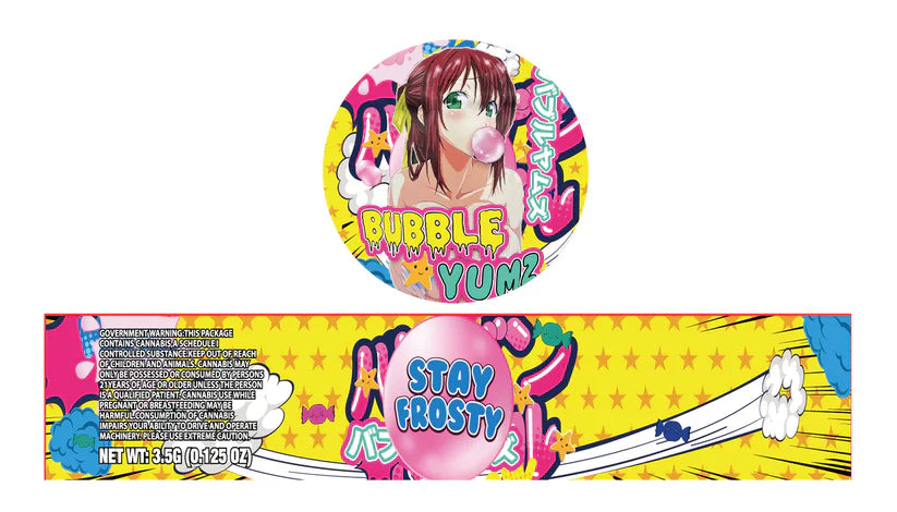 Glass Jar Stickers 3.5g Holographic stickers only