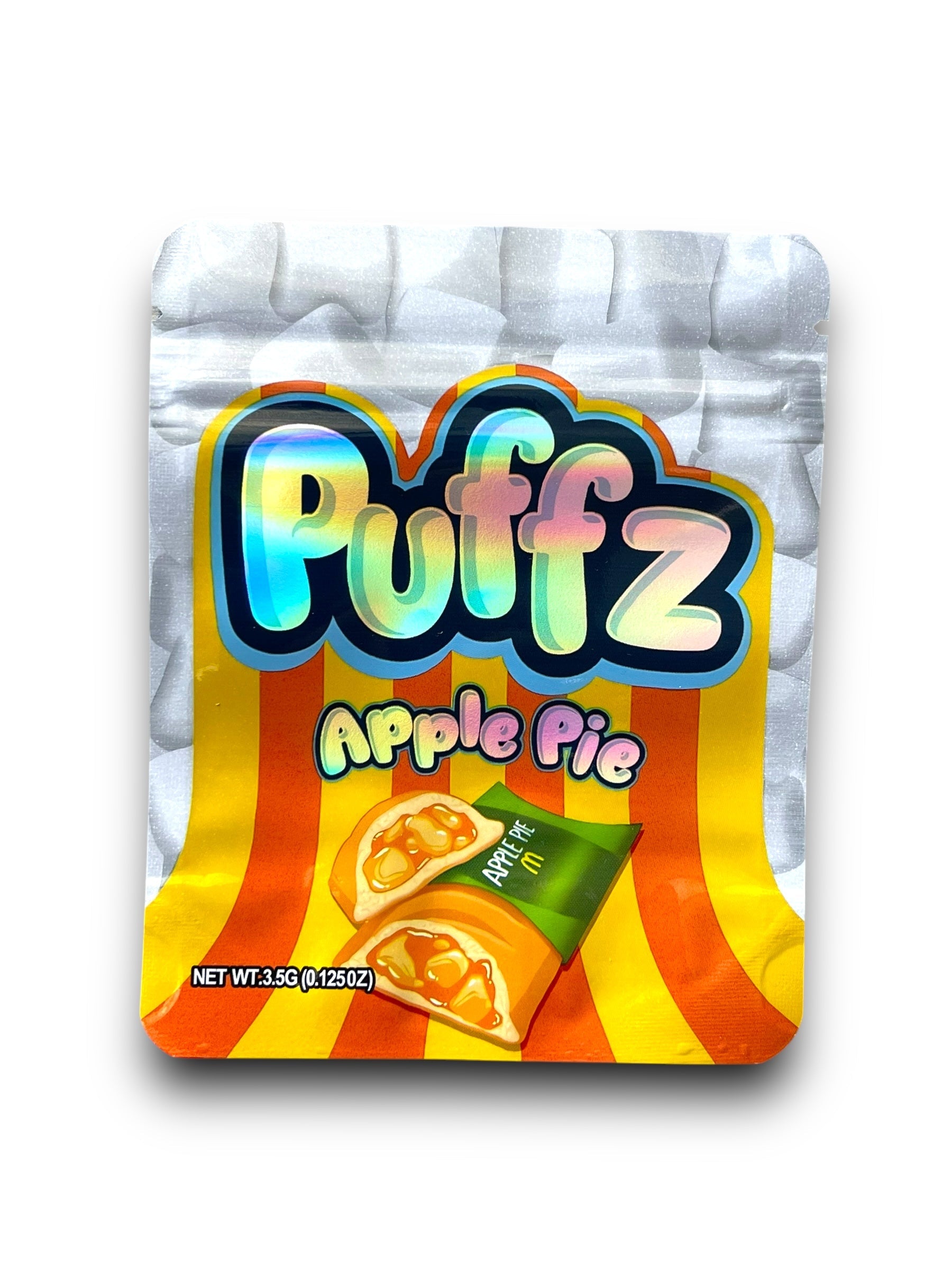 Puffz Apple Pie Mylar Bags 3.5g Holographic