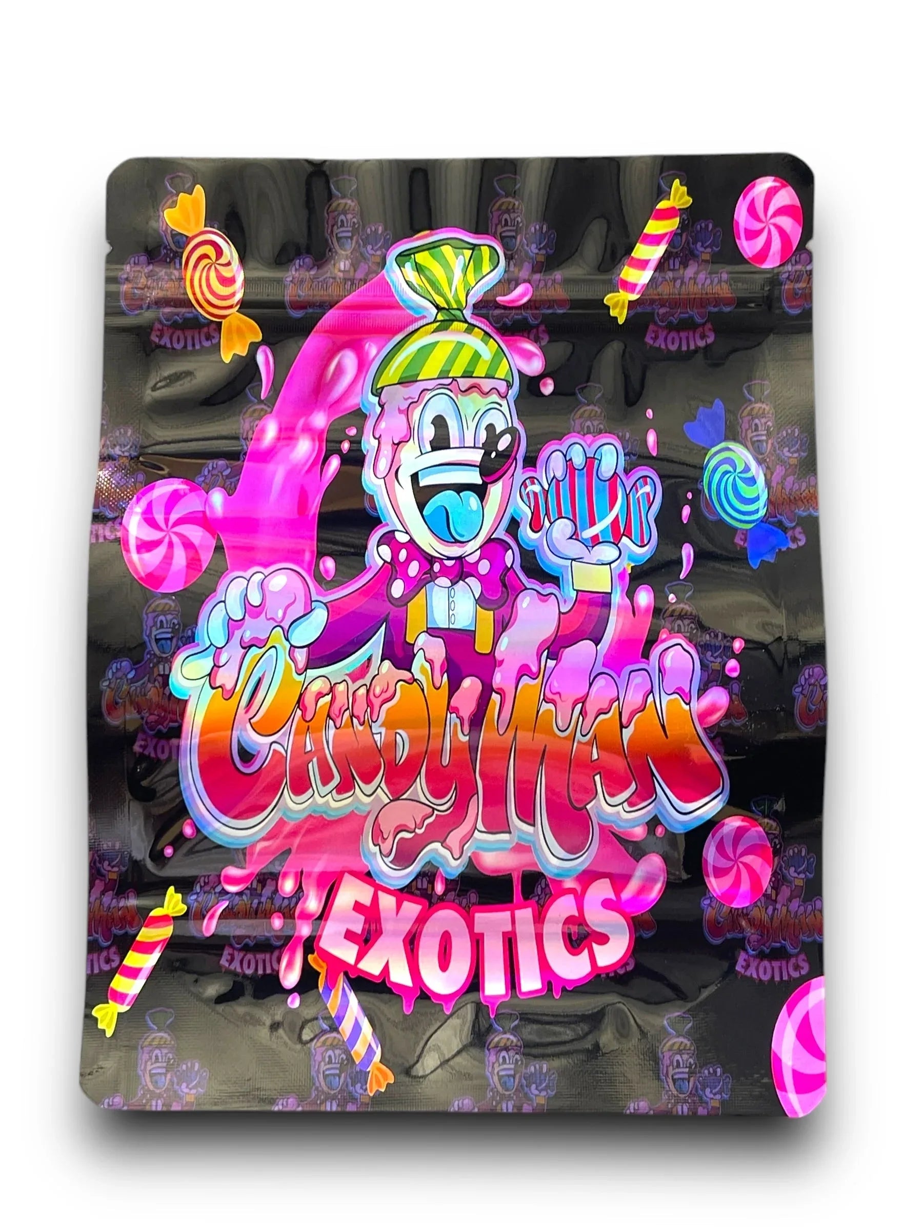 Candy Man Exotics 1OZ 28G Mylar Bag (50 Count) - Black Unicorn Hub