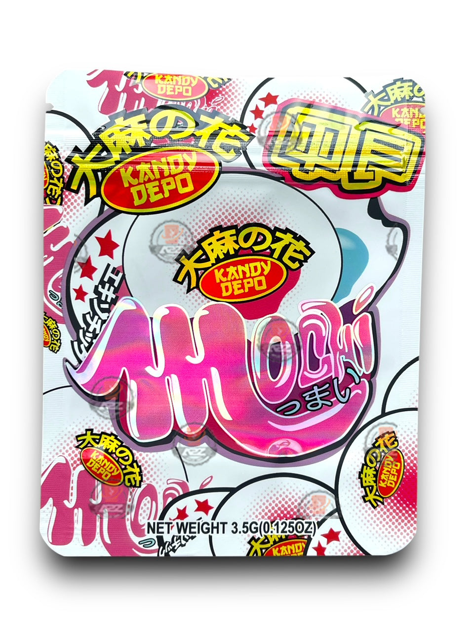 Kandy Depo Mochi Mylar Bags with Boxes 3.5g Box Packaging Holographic