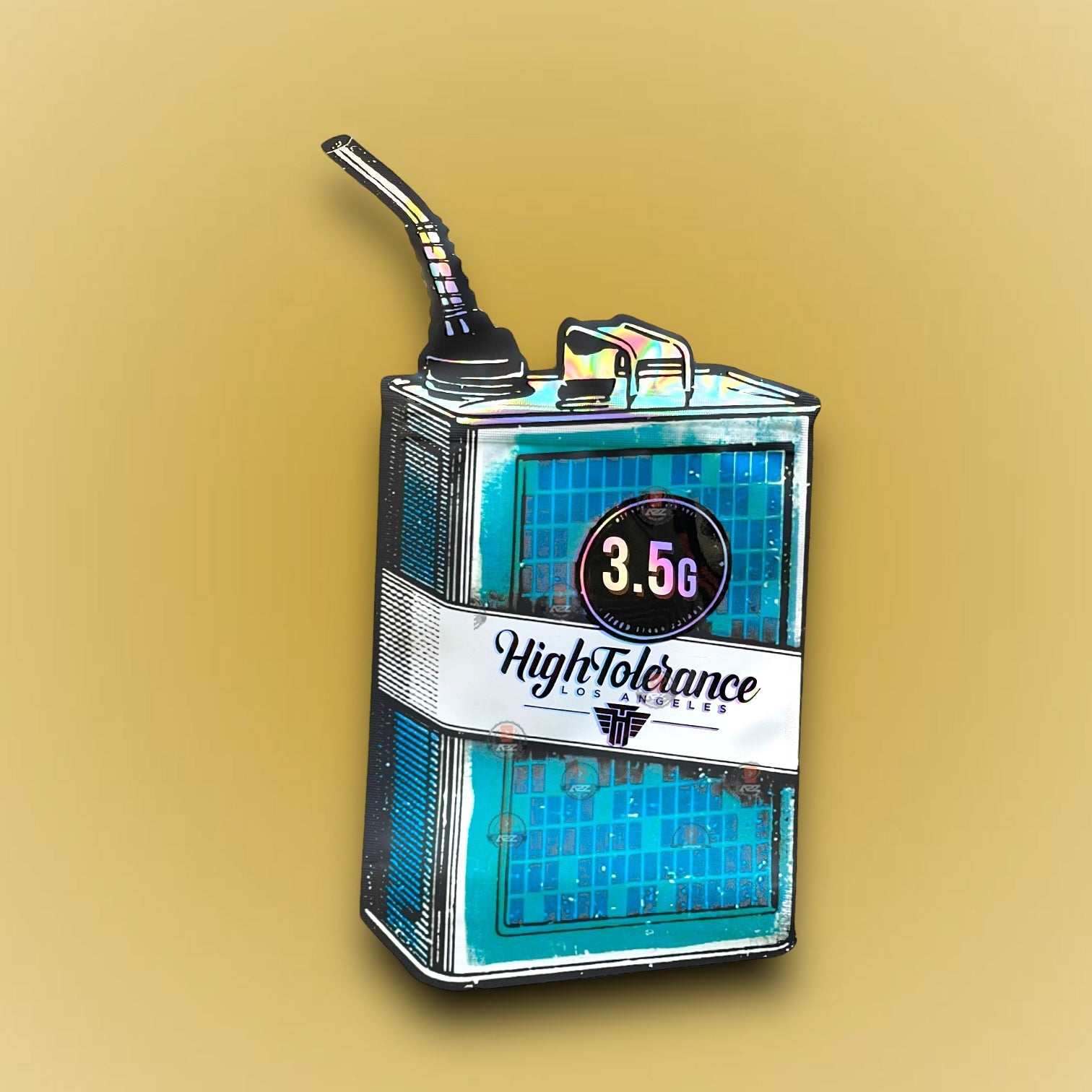 High Tolerance Los Angeles 3.5g Mylar Bag Holographic Gas Fuel